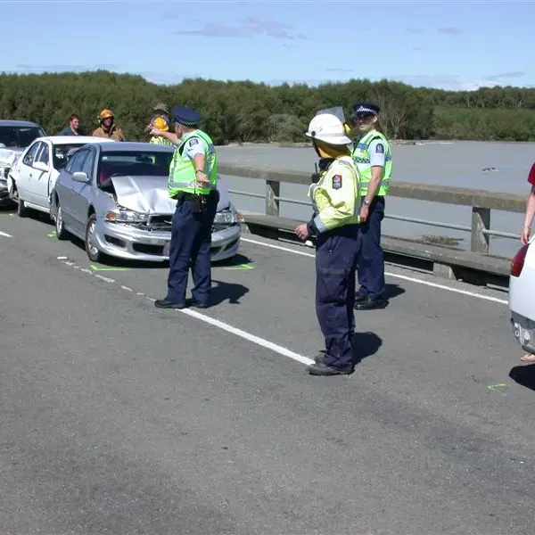 Collision disrupts bridge