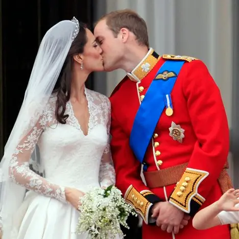 William and Kate seal it with a kiss