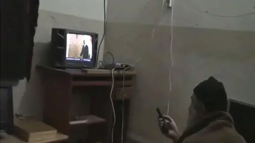 Videos show bin Laden watching himself on TV