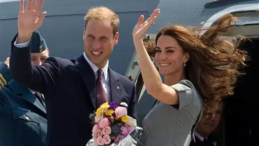 Royals counter protesters with smiles