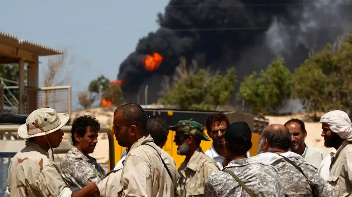 Gaddafi stronghold under bombardment