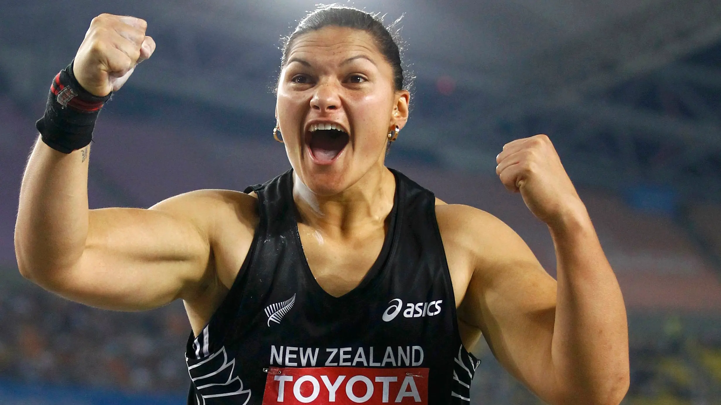 Athletics: Adams claims third world title in style