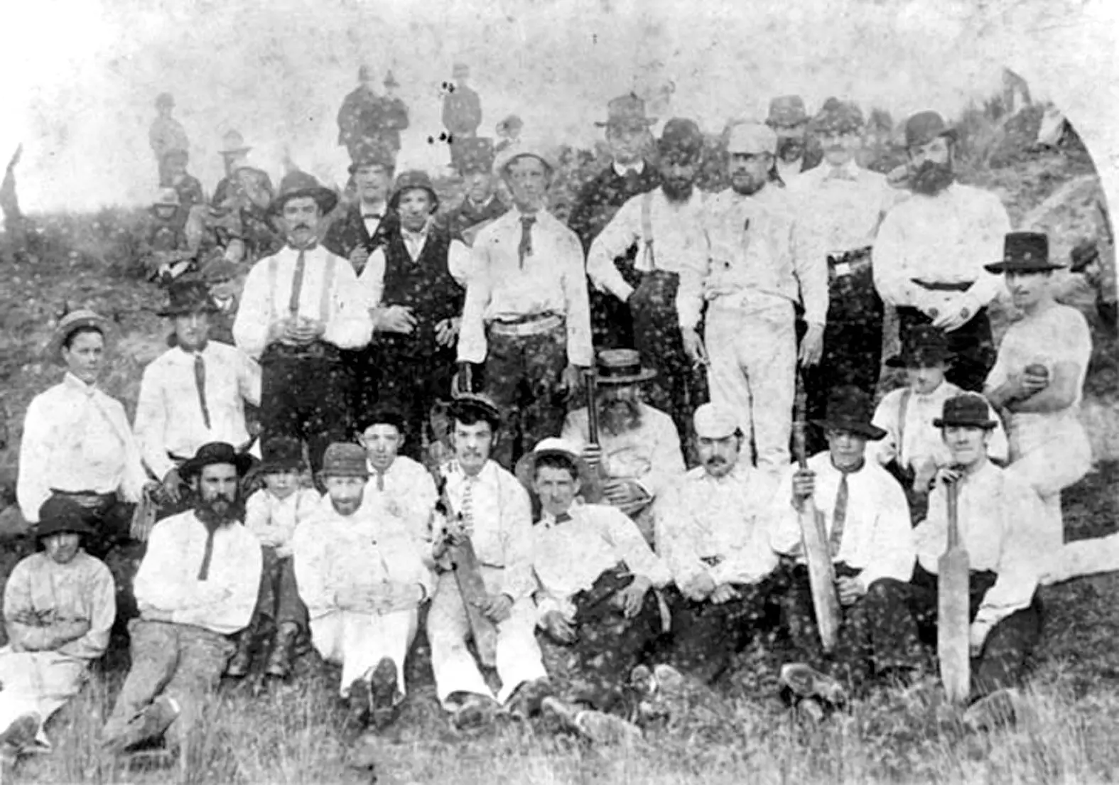 The Otago XII of 1864 which played George Parr\\u2019s All England XI and included William Murison who became the Otago Cricket Association\\u2019s first president in 1876. Photo: Te Ara