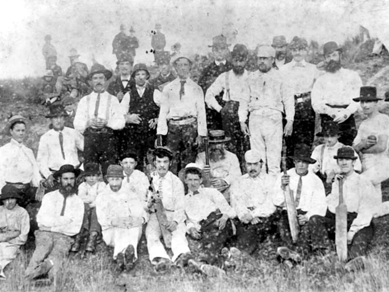 The Otago XII of 1864 which played George Parr\\u2019s All England XI and included William Murison who became the Otago Cricket Association\\u2019s first president in 1876. Photo: Te Ara