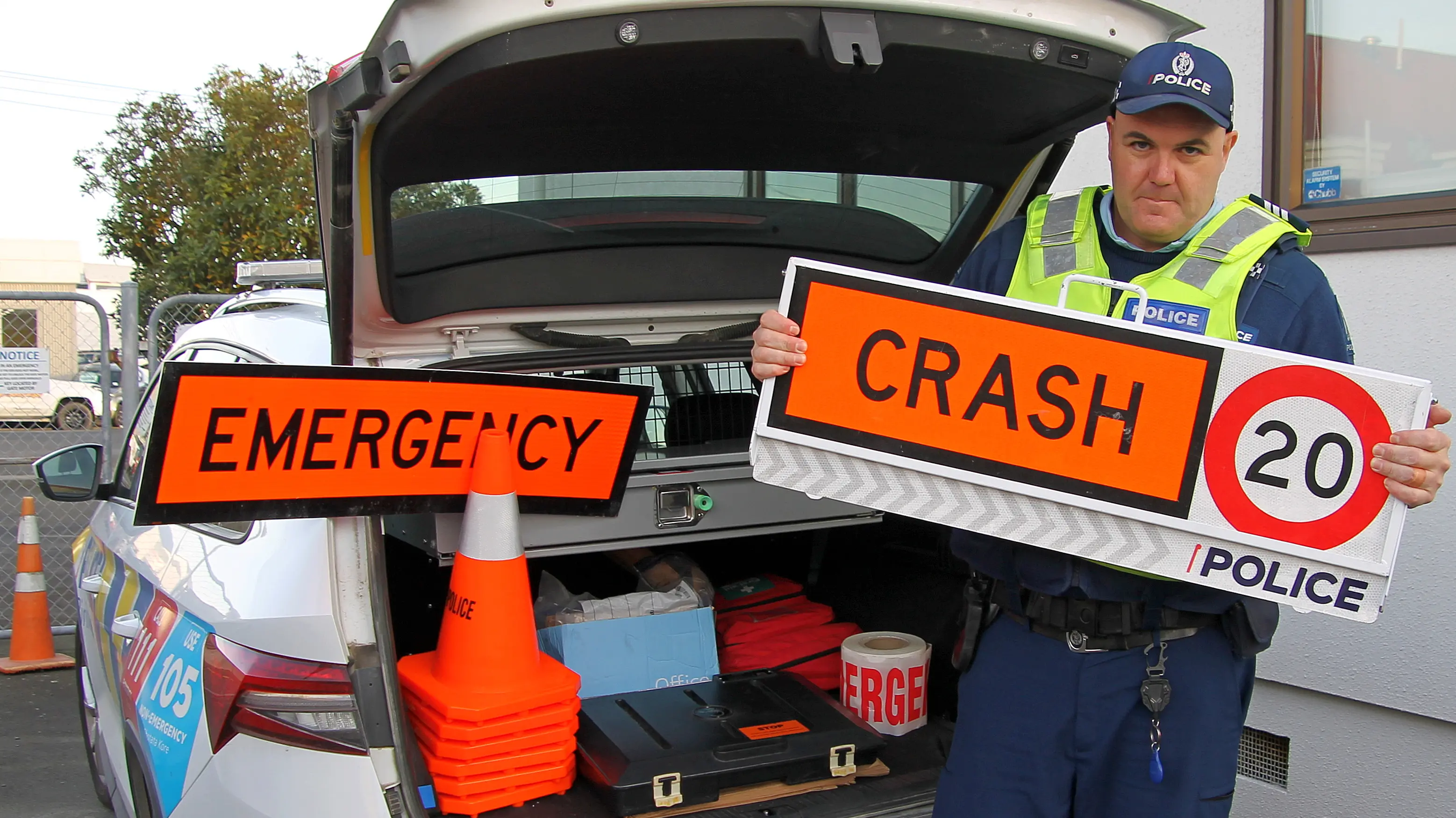 Police urge caution at crash scenes