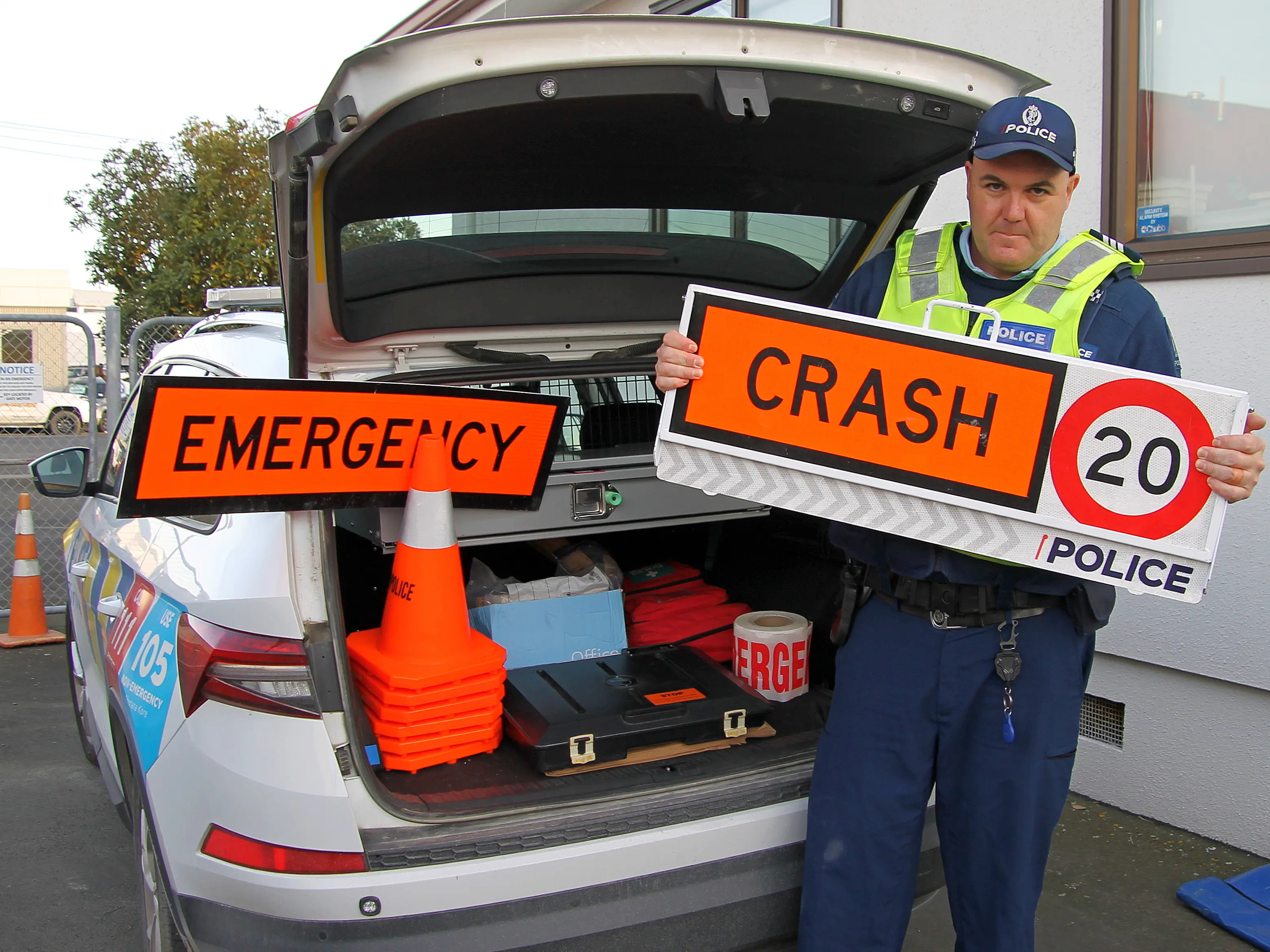 Police urge caution at crash scenes