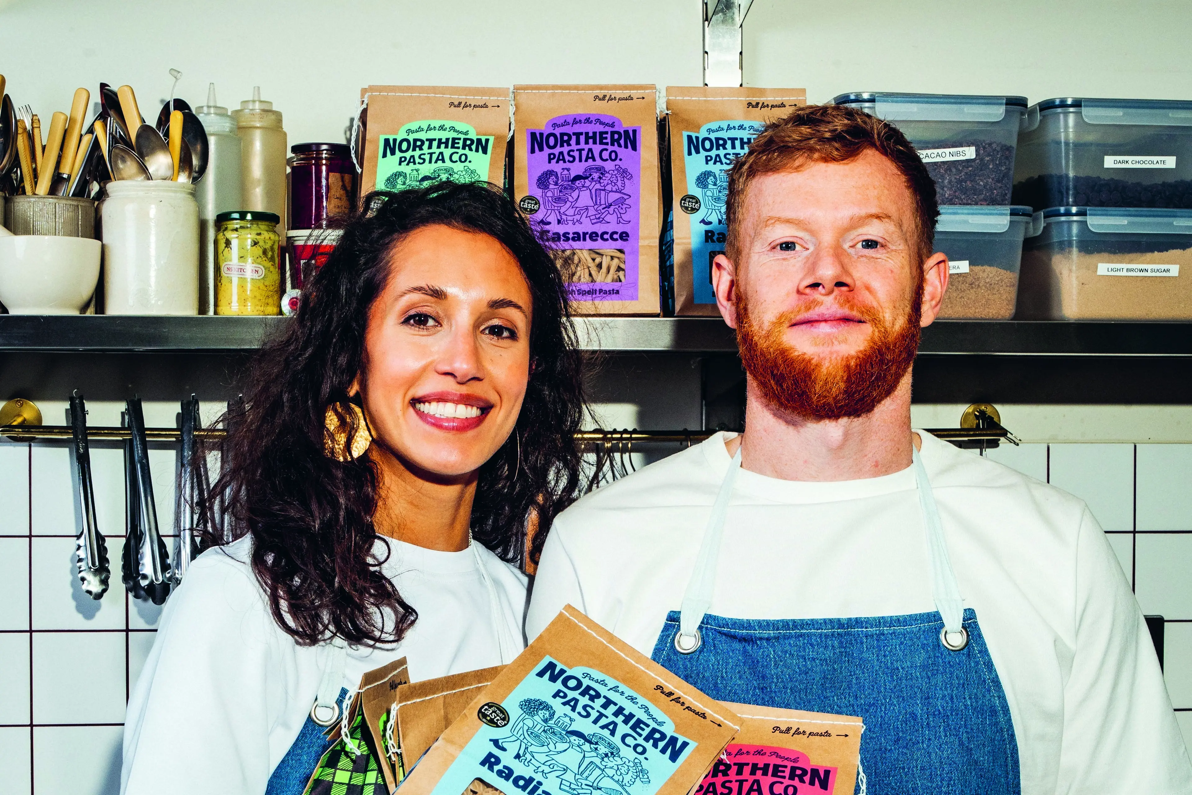 Imogen and Matt Royall run Britain\\'s Northern Pasta Co. Photo: Supplied