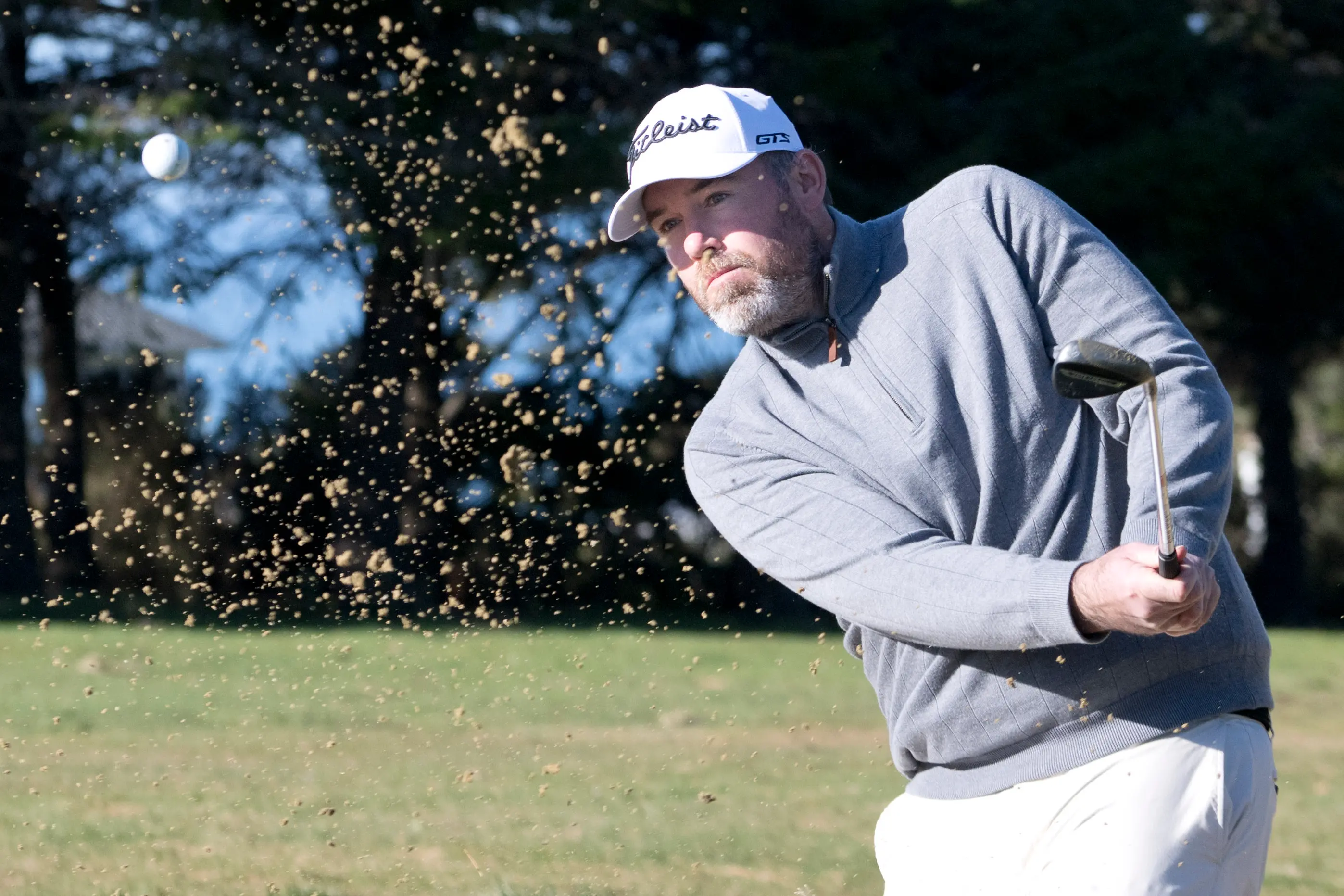 St Clair Golf Club professional Patrick Moore was up through the wee hours to watch Ryan Fox\\'s British Open victory at Royal Birkdale. Photo: Gerard O\\'Brien