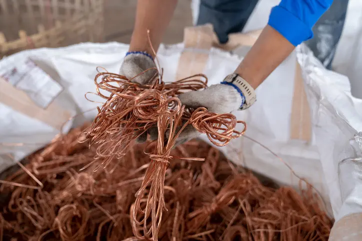 Copper scrap metal. Photo: File image / Getty