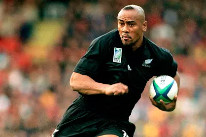 Jonah Lomu at the Rugby World Cup in 1999. Photo: Getty Images