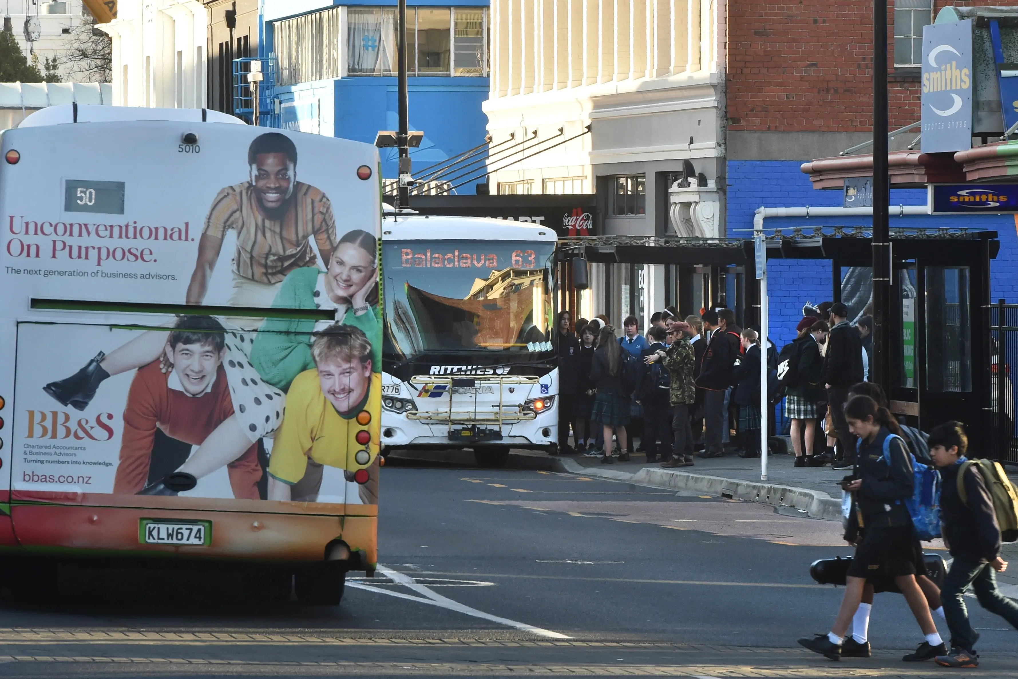 A Ritchies bus at the Dunedin Bus Hub yesterday afternoon. PHOTO: Gregor Richardson