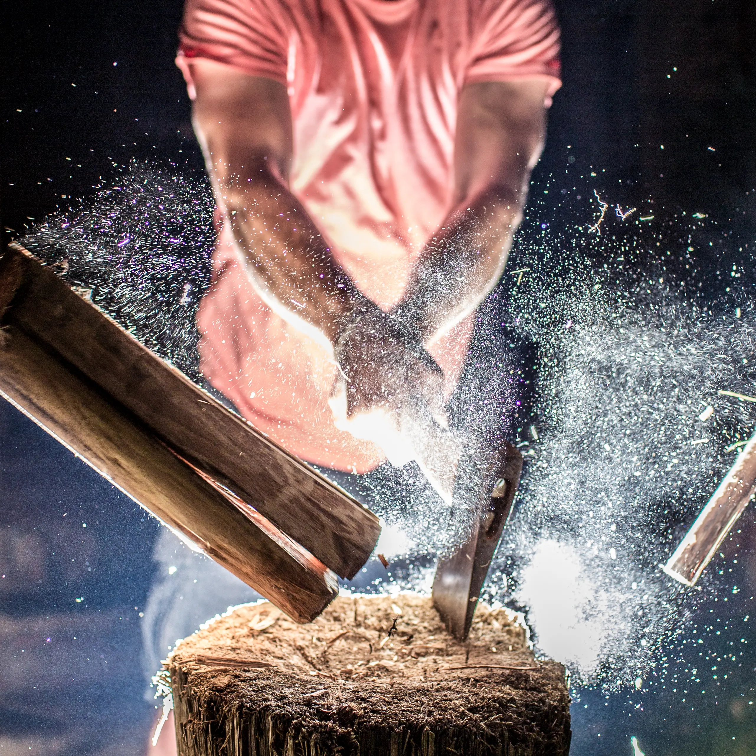 A viking roar, and then the axe falls