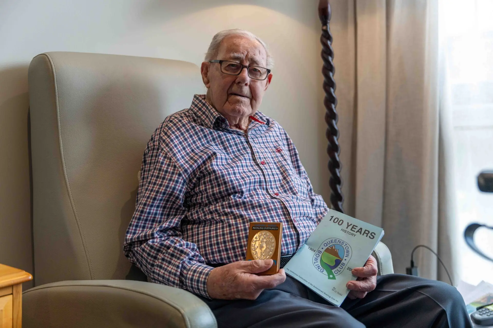 Toddling in to centenary: Queenstowner Owen Todd, who\\u2019ll turn 100 this coming Tuesday. Photo: James Allan Photography