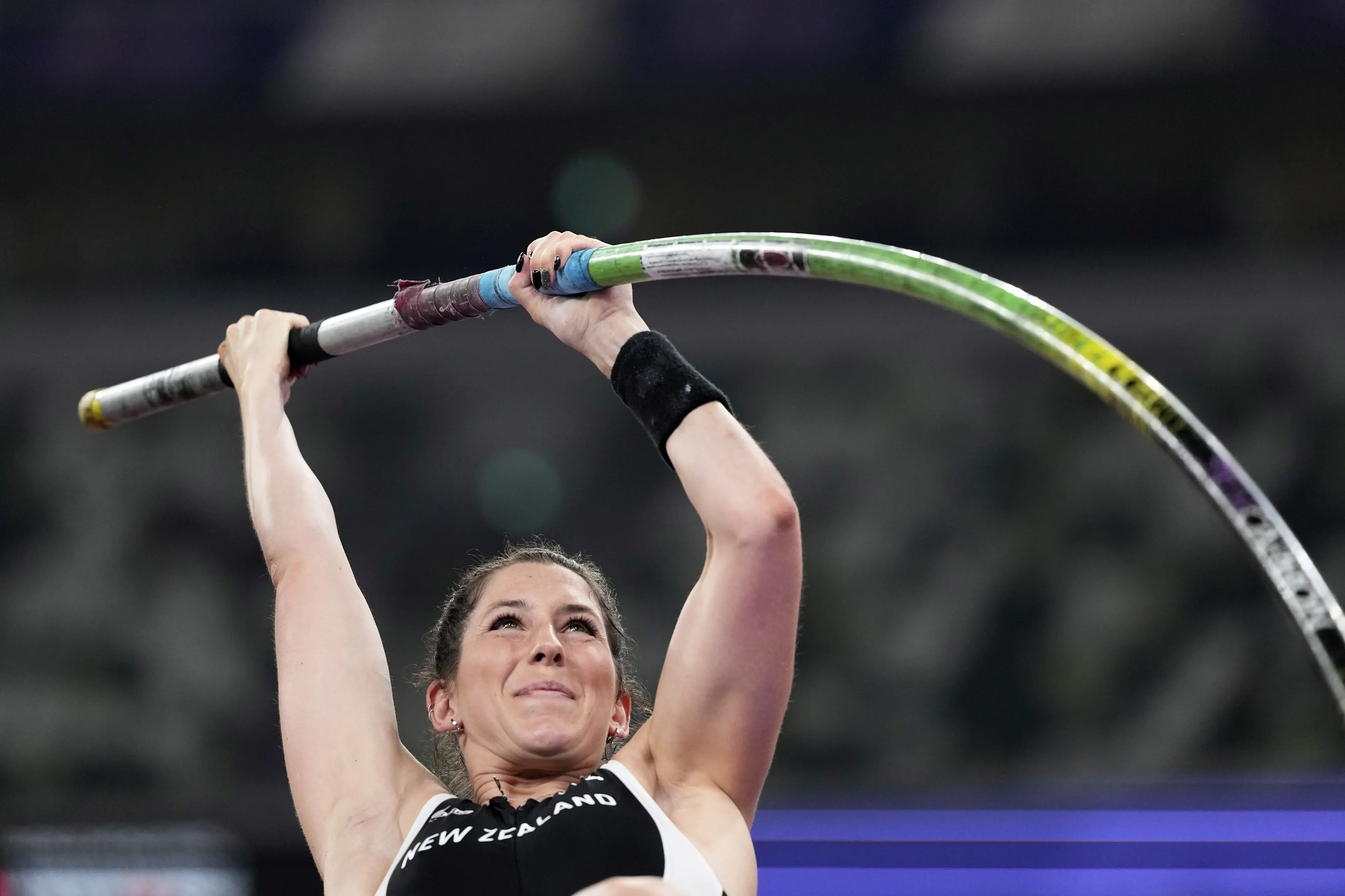 New Zealand\\'s Eliza McCartney shapes as a medal contender at the 2026 Commonwealth Games in Glasgow. Photo: Matthias Schrader