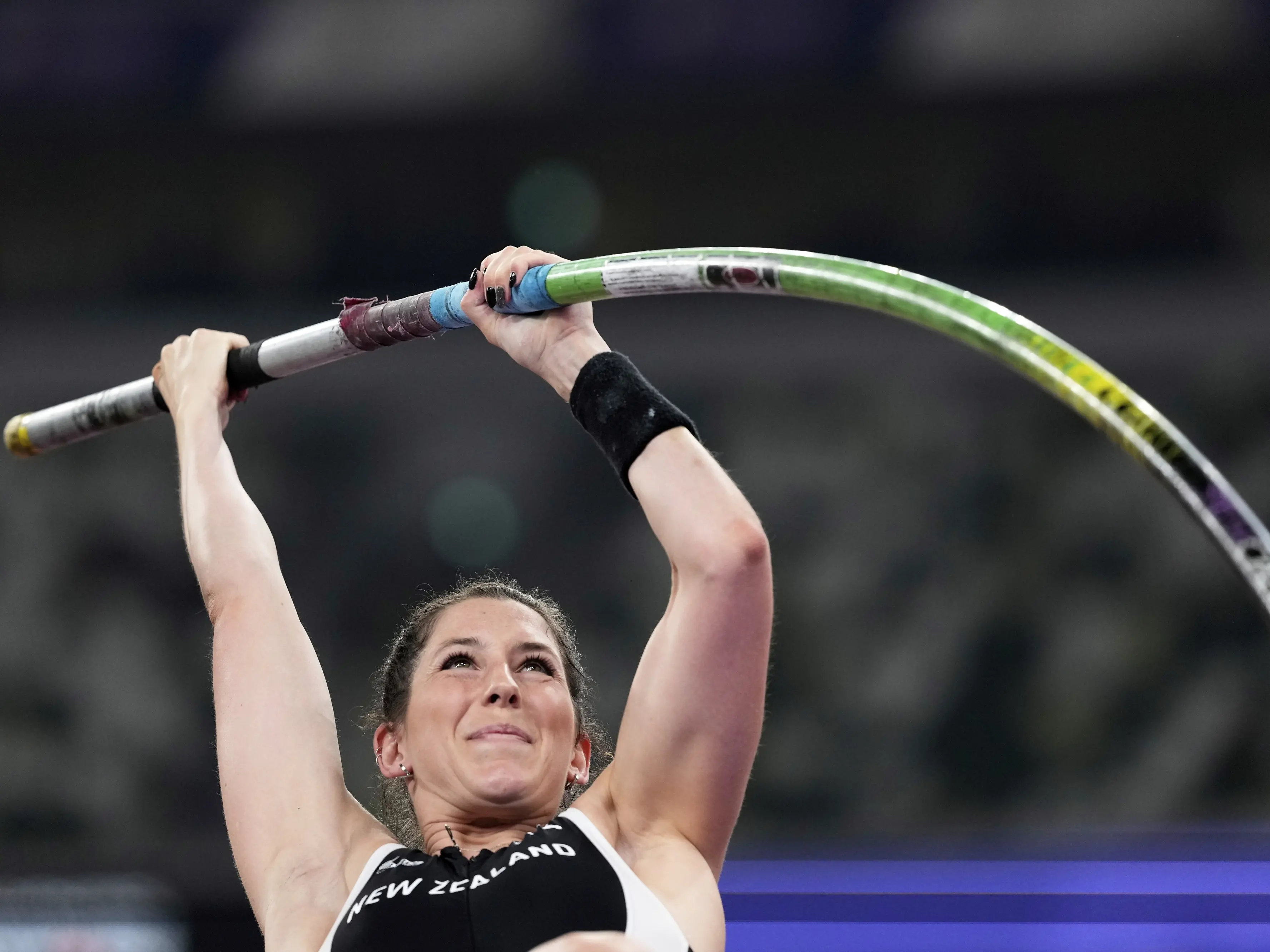 New Zealand\\'s Eliza McCartney shapes as a medal contender at the 2026 Commonwealth Games in Glasgow. Photo: Matthias Schrader