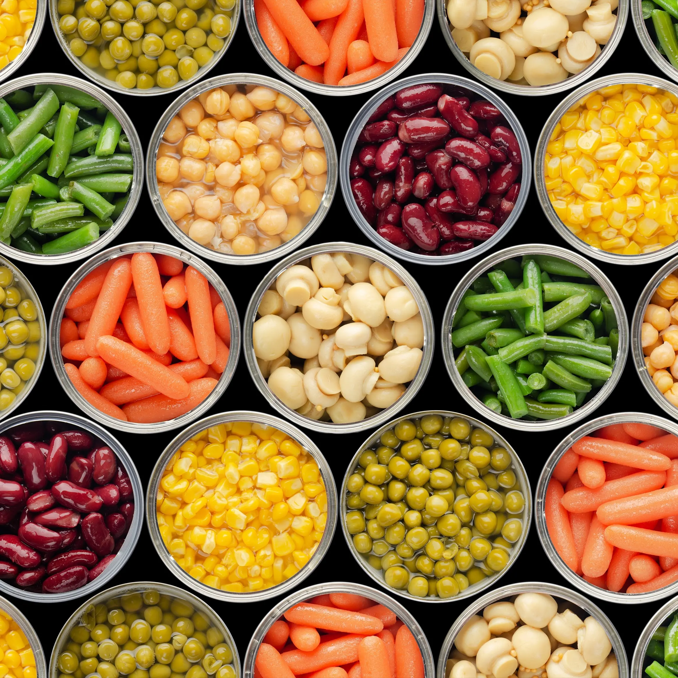 Canned and frozen fruit and vegetables option in tight times