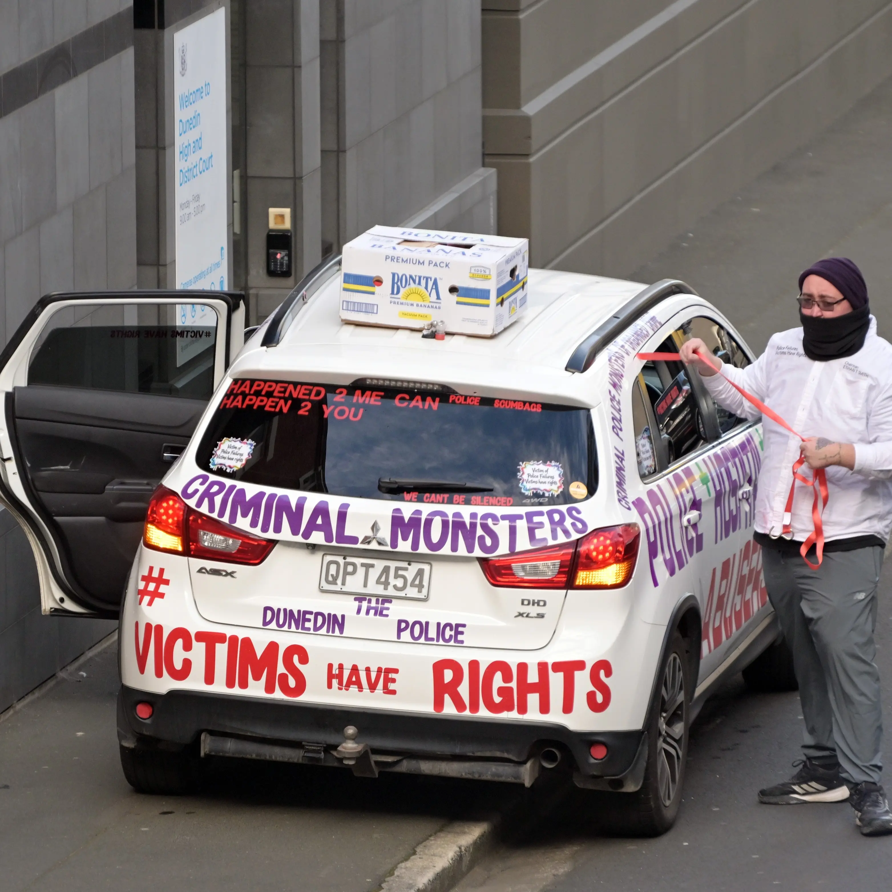 Dunedin campaigner charged with stalking cop