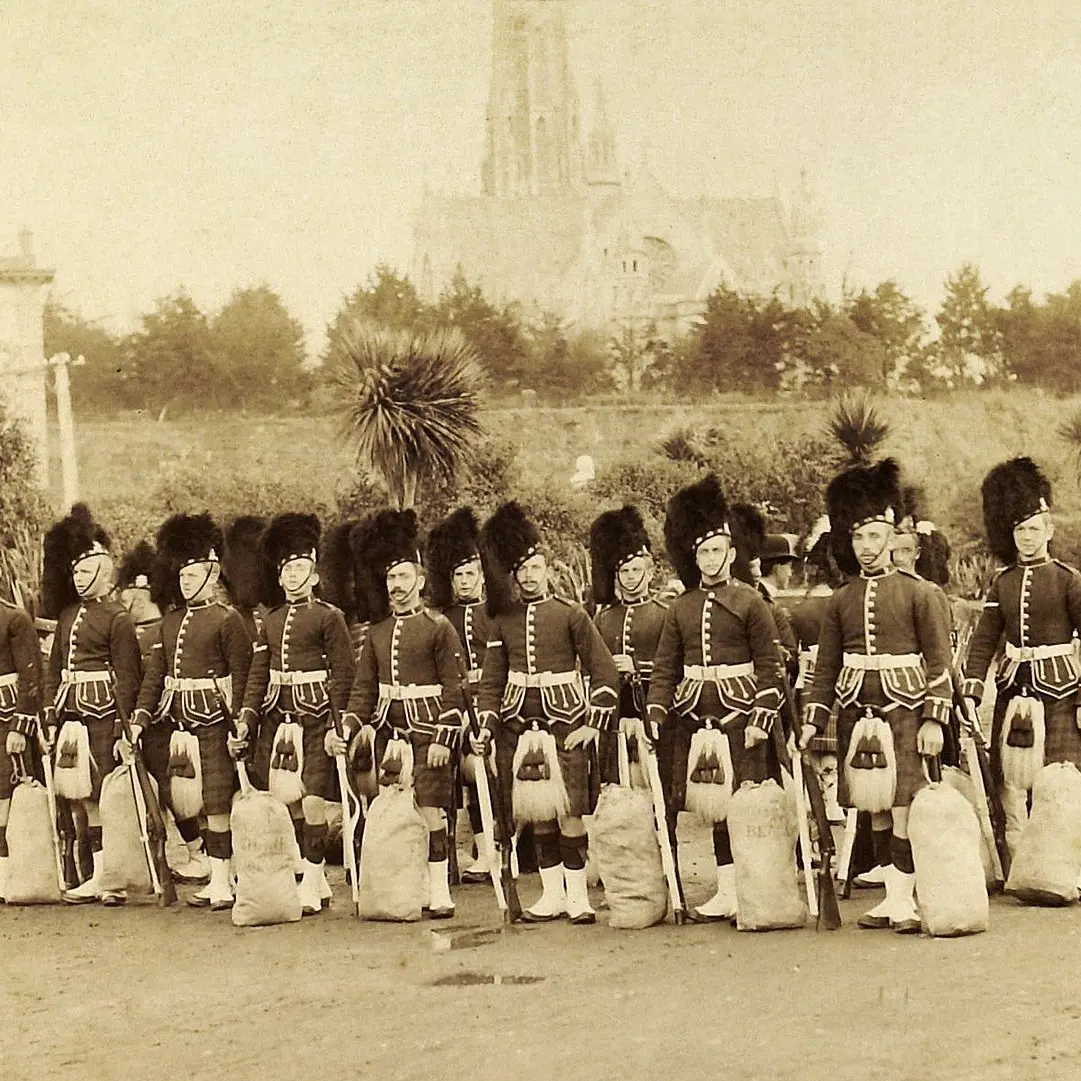Soldiers honour Scottish traditions