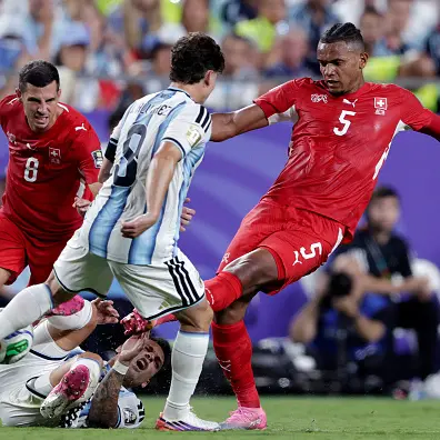 Argentina defeat Switzerland to advance to semifinals
