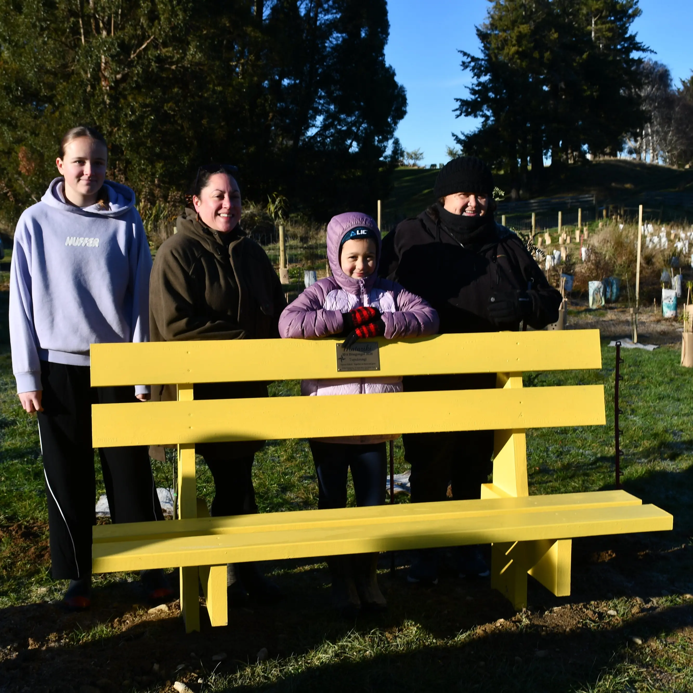 Bright bench seat marks Matariki