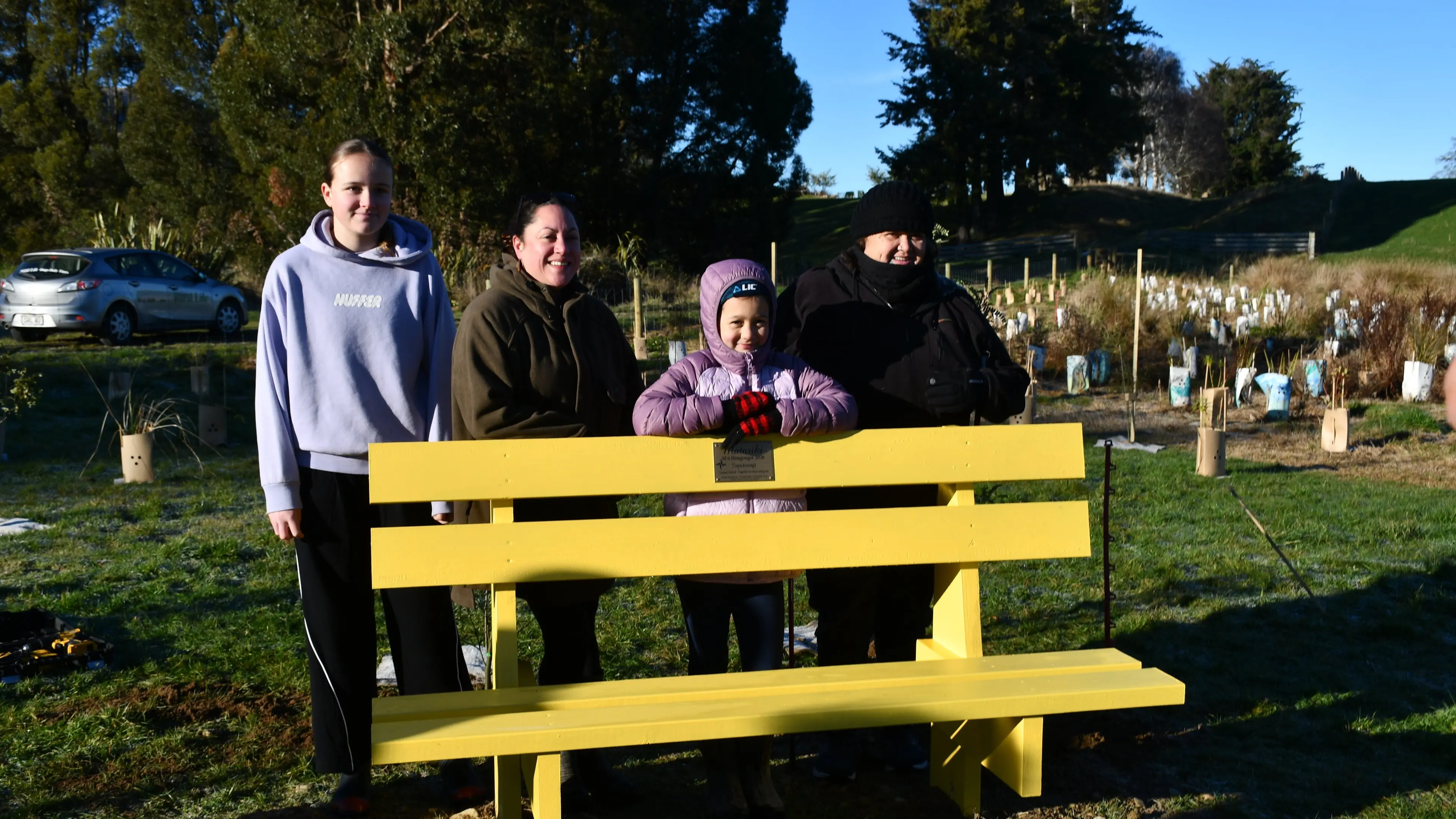 Bright bench seat marks Matariki