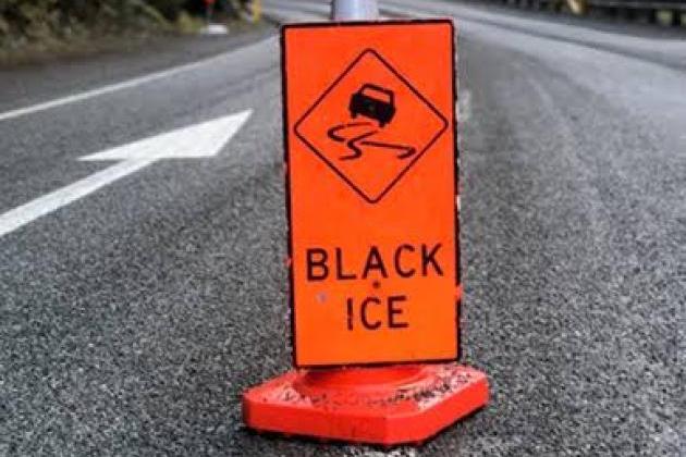 SH8 reopen after crash, black ice warning for South