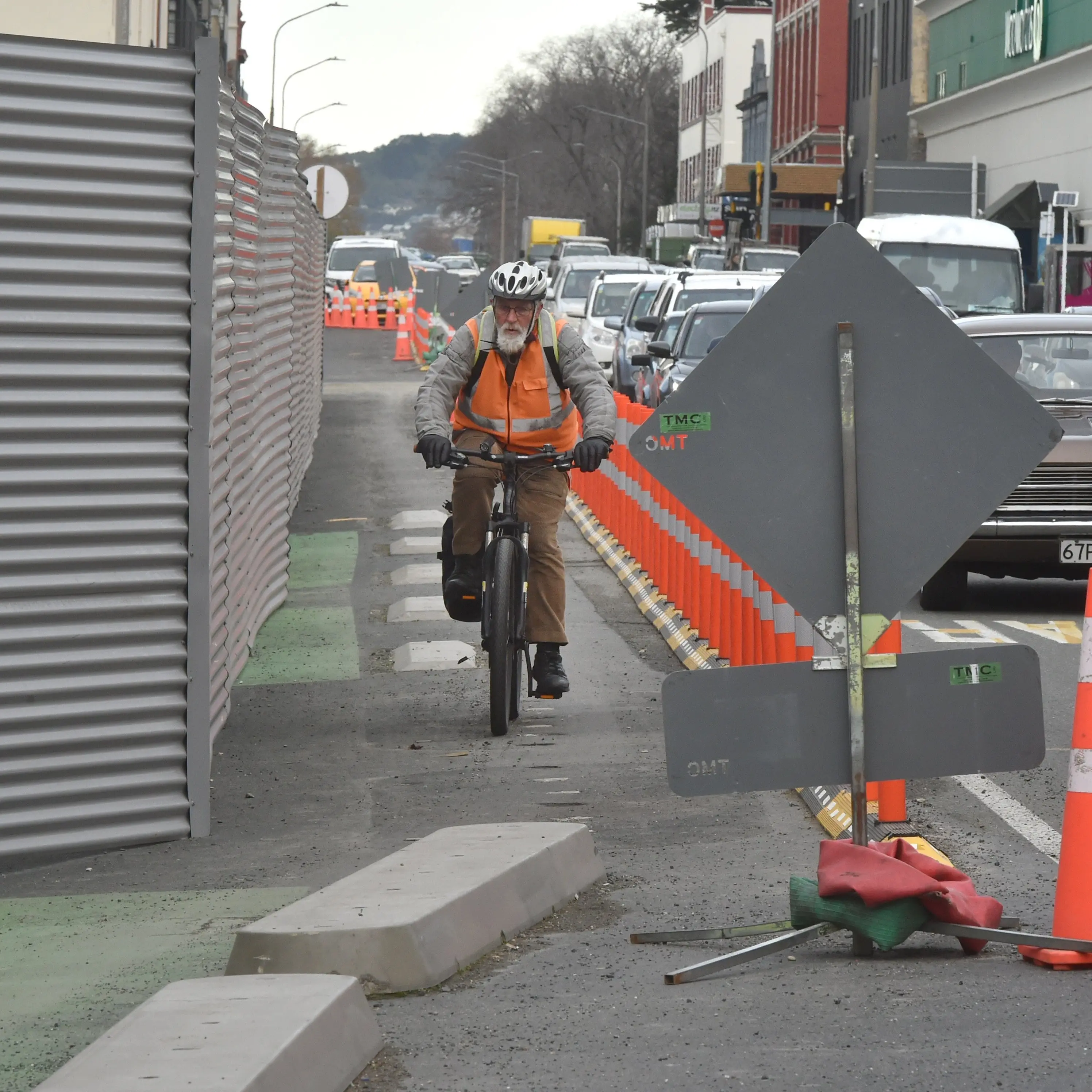 Cyclists ‘resigned’ to bumpy ride on central city streets