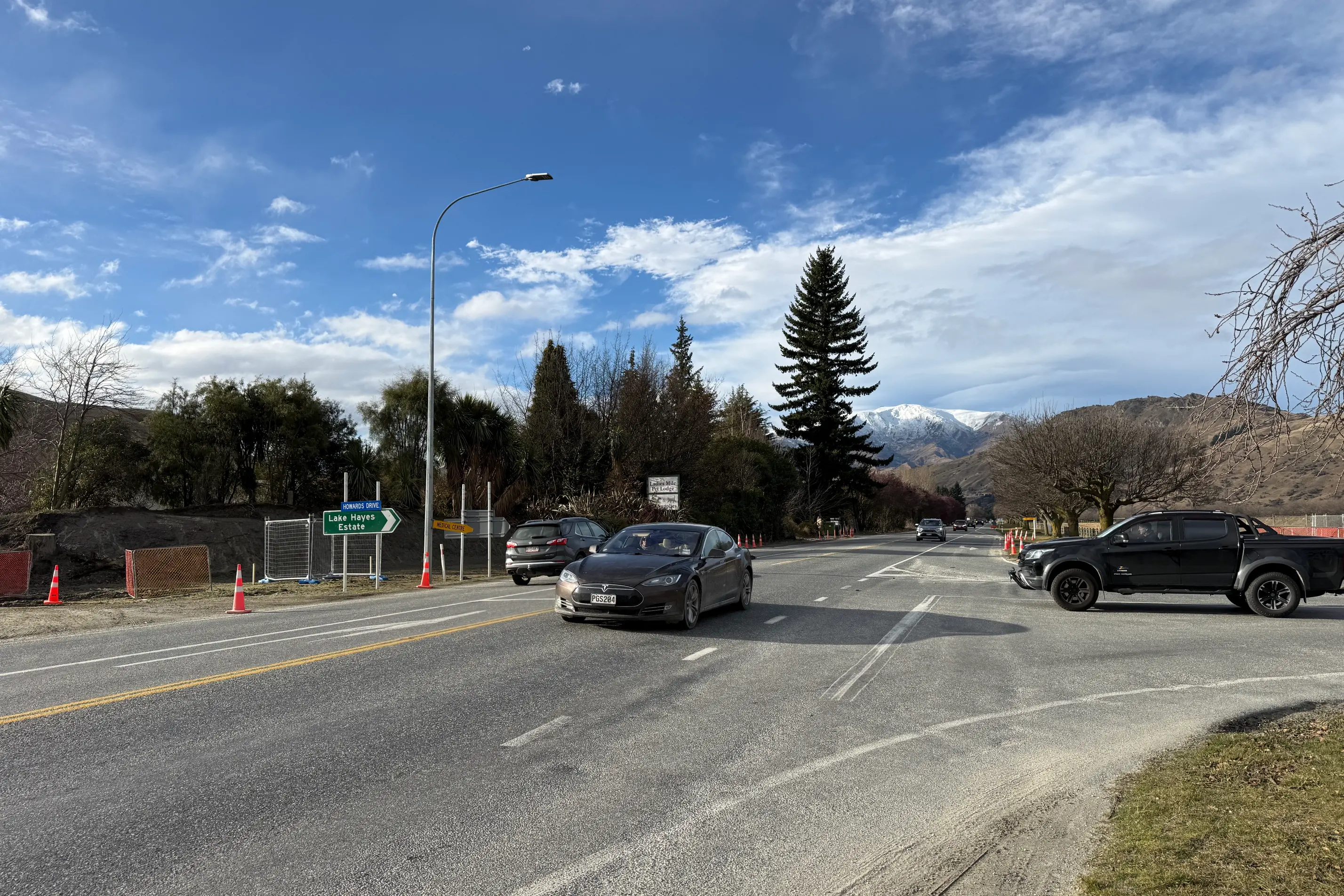Traffic lights coming: NZTA\\u2019s about to crack on with upgrading the Ladies Mile-Howards Dr intersection.\\u00A0Photo: James Allan Photography
