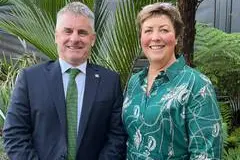 New Federated Farmers president Colin Hurst and vice-president Sandra Faulkner. Photo: Supplied