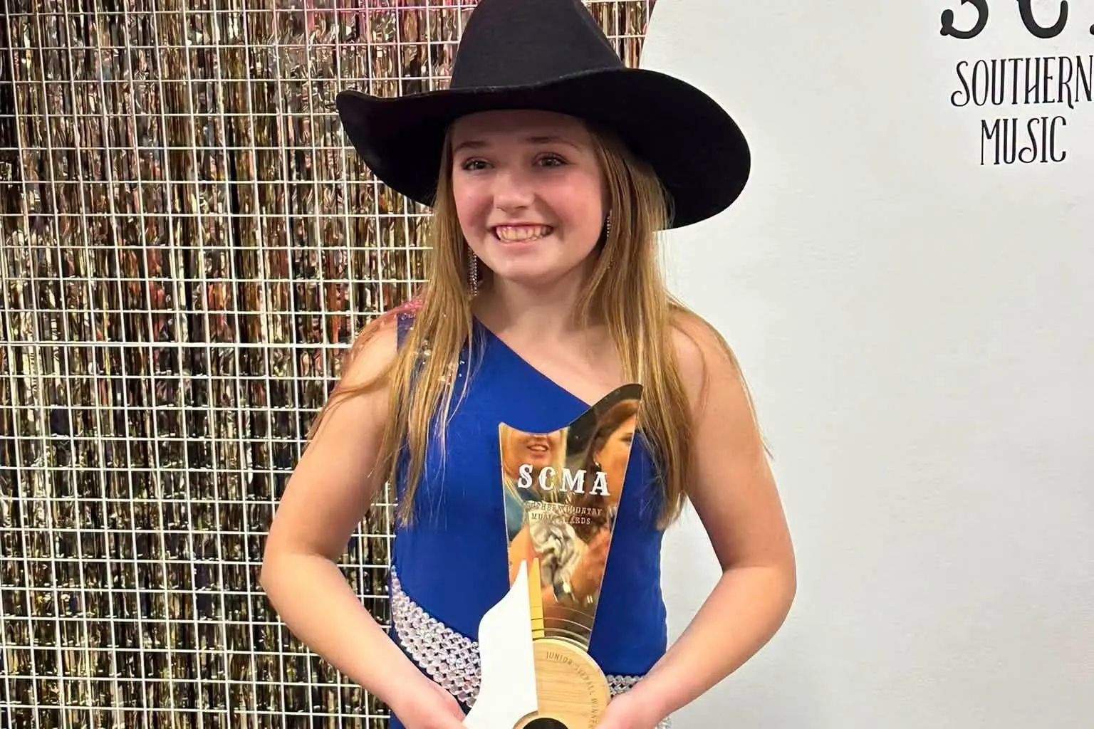 At the age of 13, Meila Scully took out the overall junior category at the Southern Country Music Awards in July. Photo: Supplied