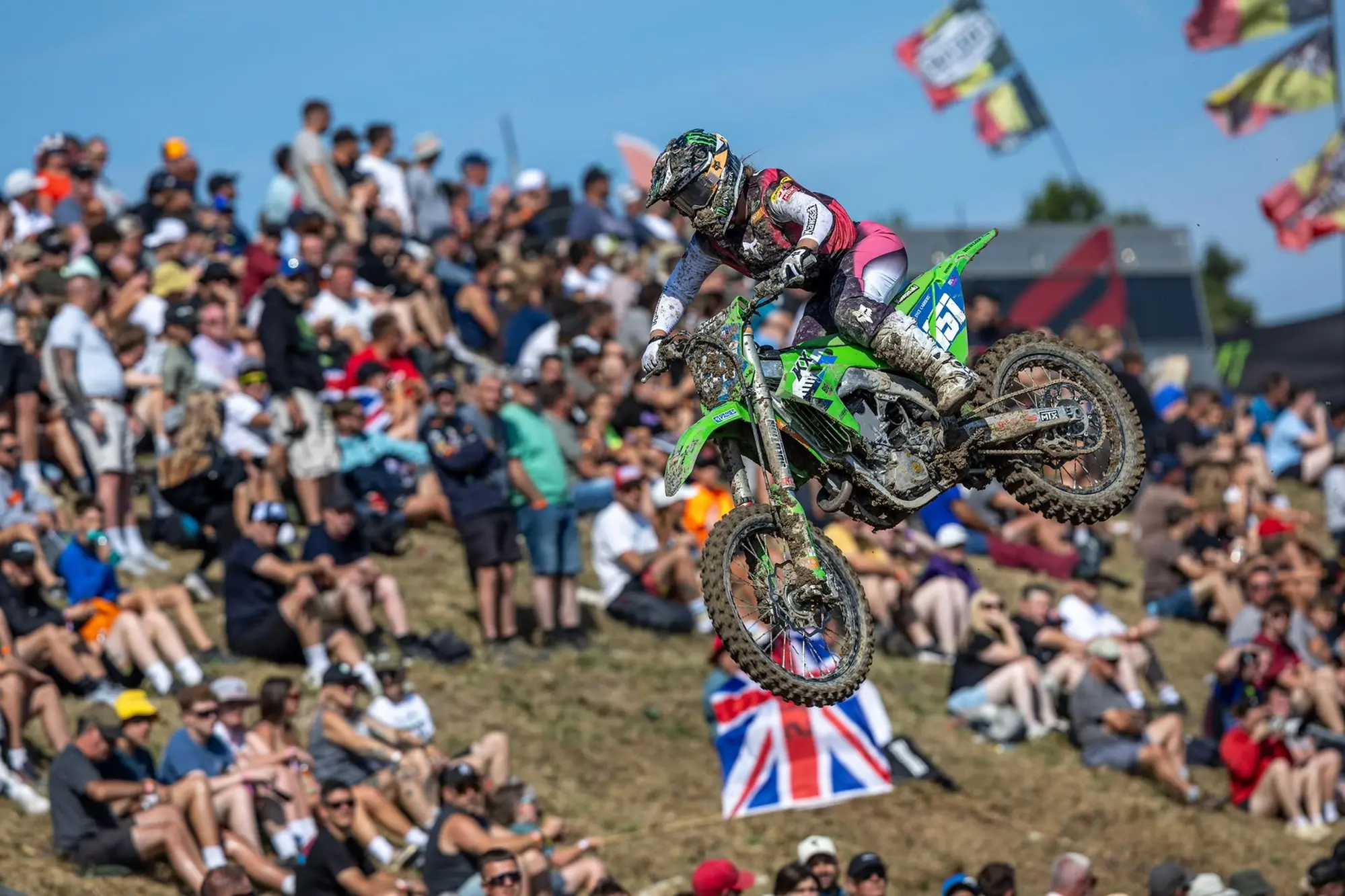 Courtney Duncan in action during the 2026 FIM World WMX Women\\u2019s Motocross Championship. Photo: Supplied
