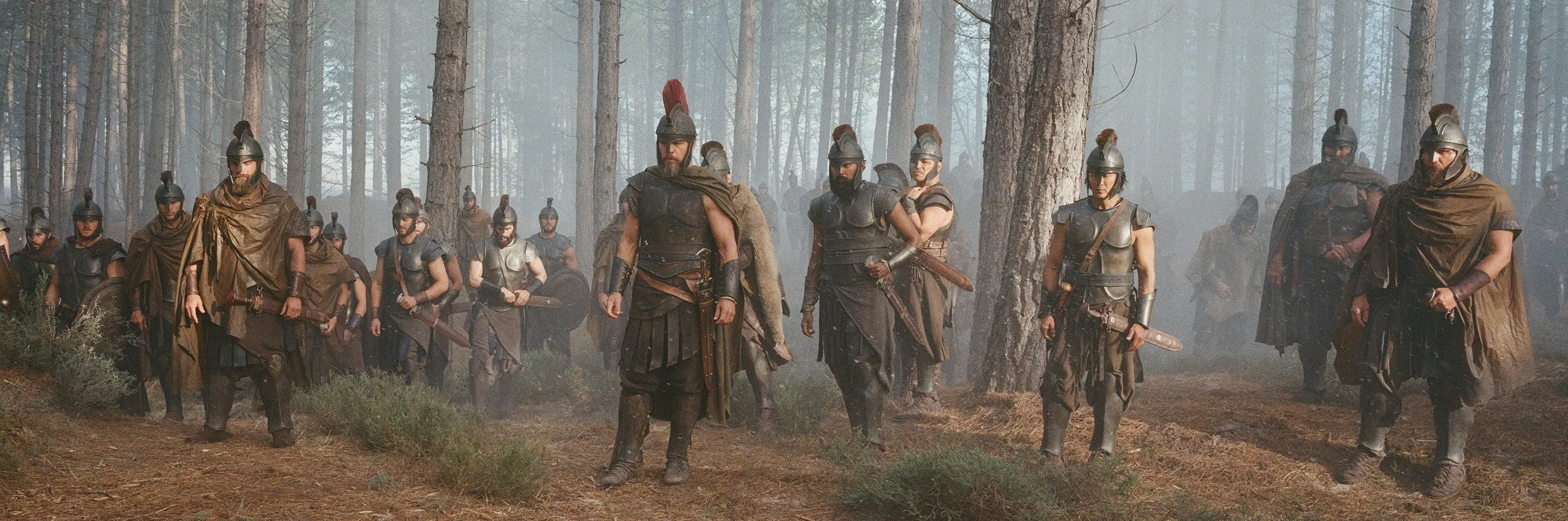 Matt Damon, centre, as Odysseus in \\'The Odyssey\\'. Photo: Universal Pictures