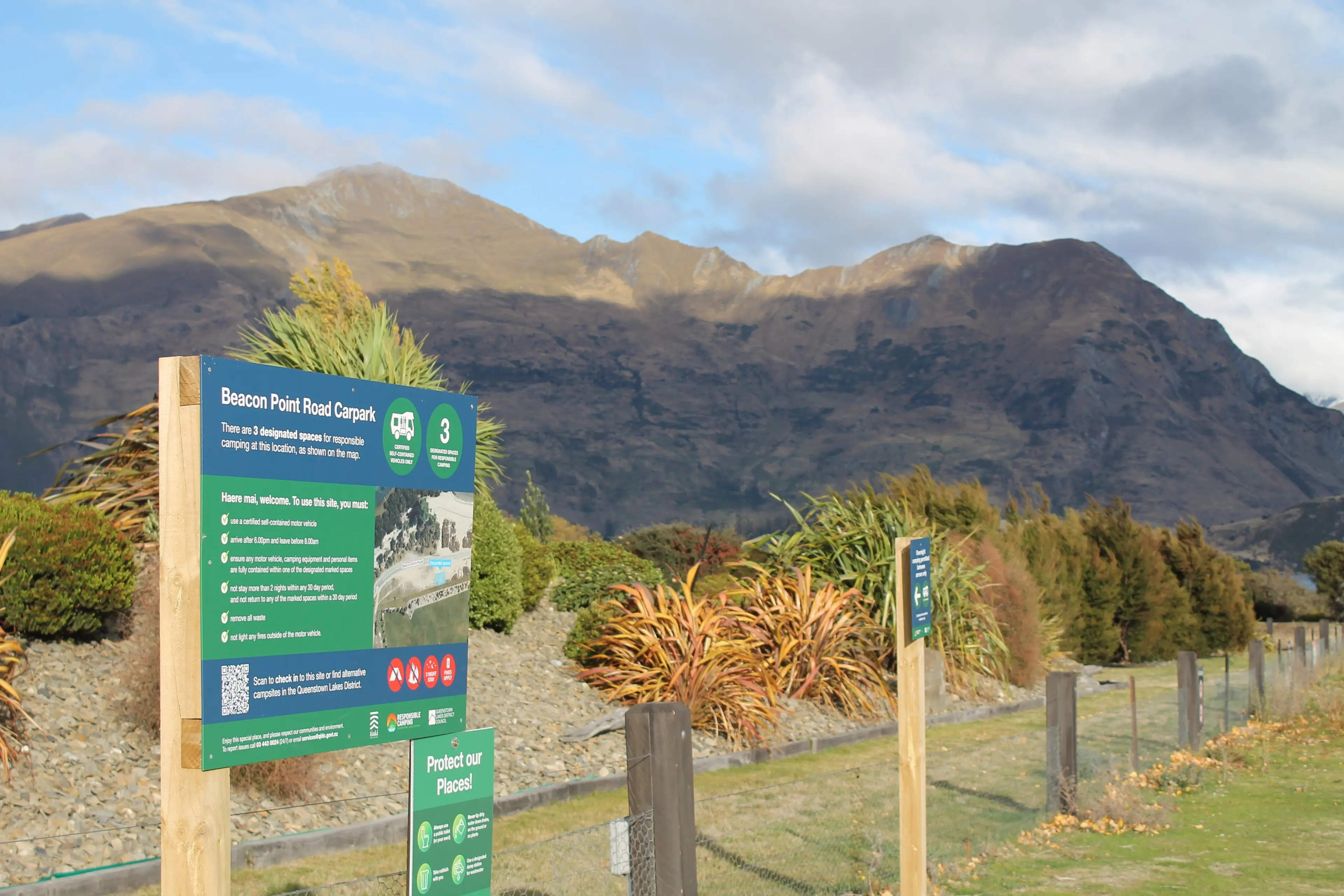 Councillors voted to amend the Freedom Camping Bylaw 2025 to ban freedom camping at Allenby Pl and restrict the practice to December, January and February at the site on Beacon Point Rd. Photo: Ruairi O\\'Shea