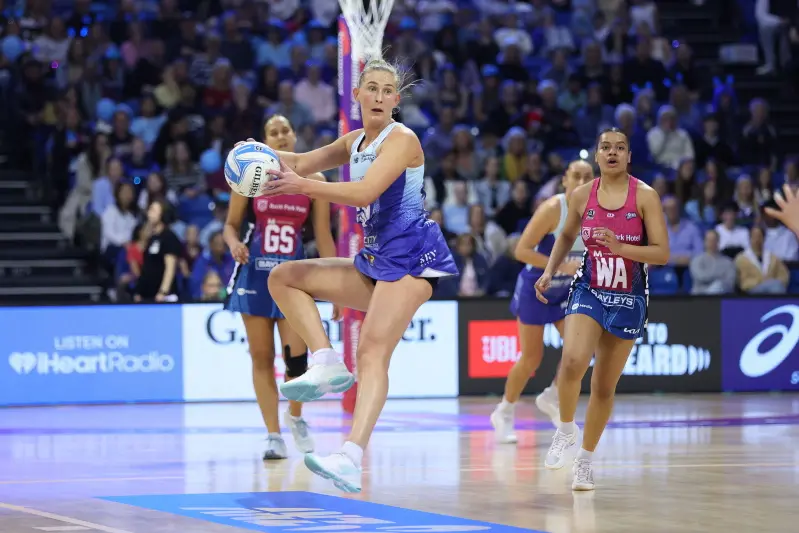 Northern Mystics captain Michaela Sokolich-Beatson in action during the ANZ Premiership final against the Southern Steel in Auckland. Questions linger over the future of the competition. Photo: Michael Bradley Photography