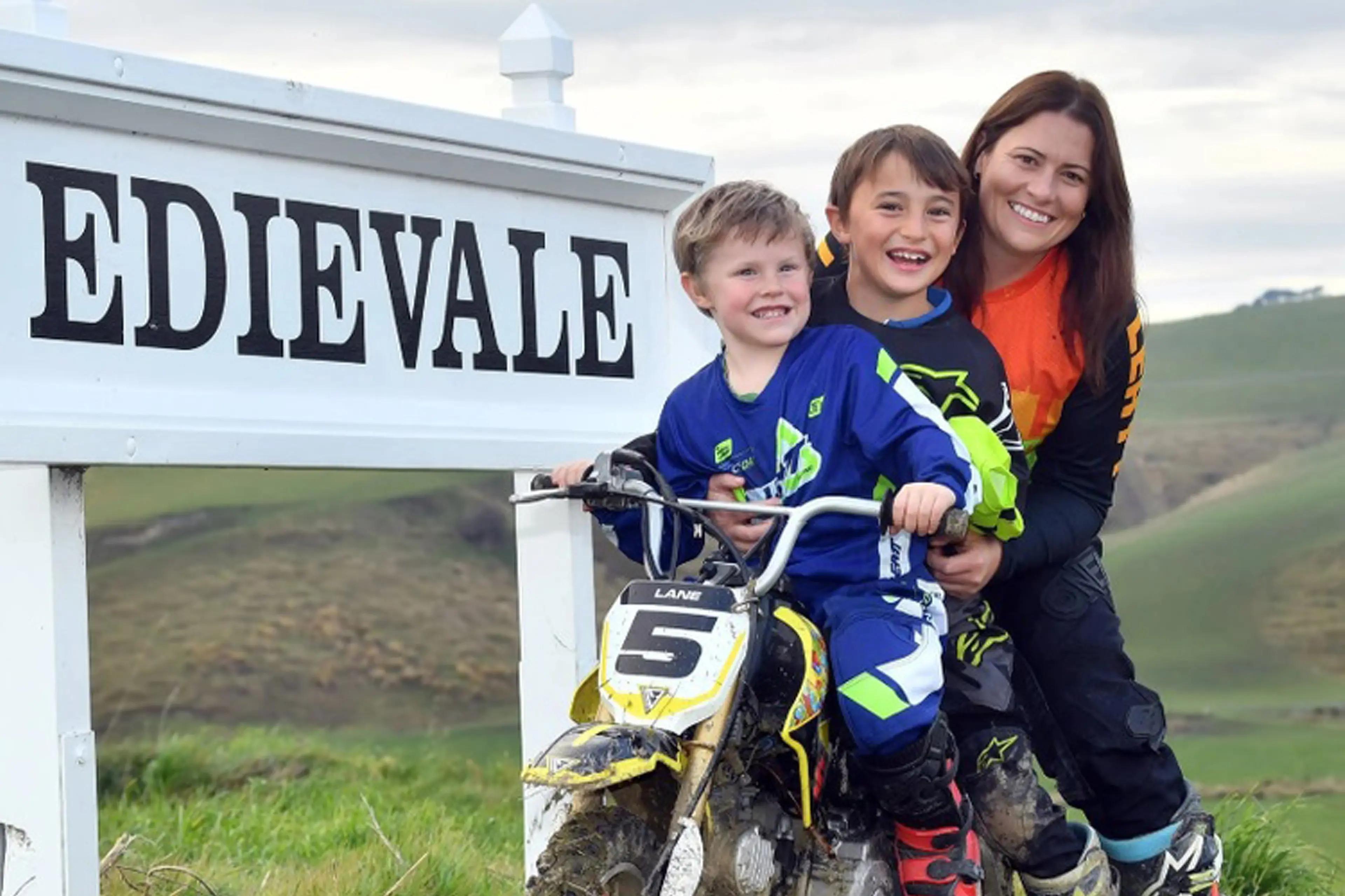 Southern Reproductive owner Kylie Dorr, of West Otago, with her children (from left) Lane, then 5, now 7, and Wyatt, then 8, now 10, is the\\u00A0supreme winner of the 2026 Rural Women Business Awards. Photo: Supplied