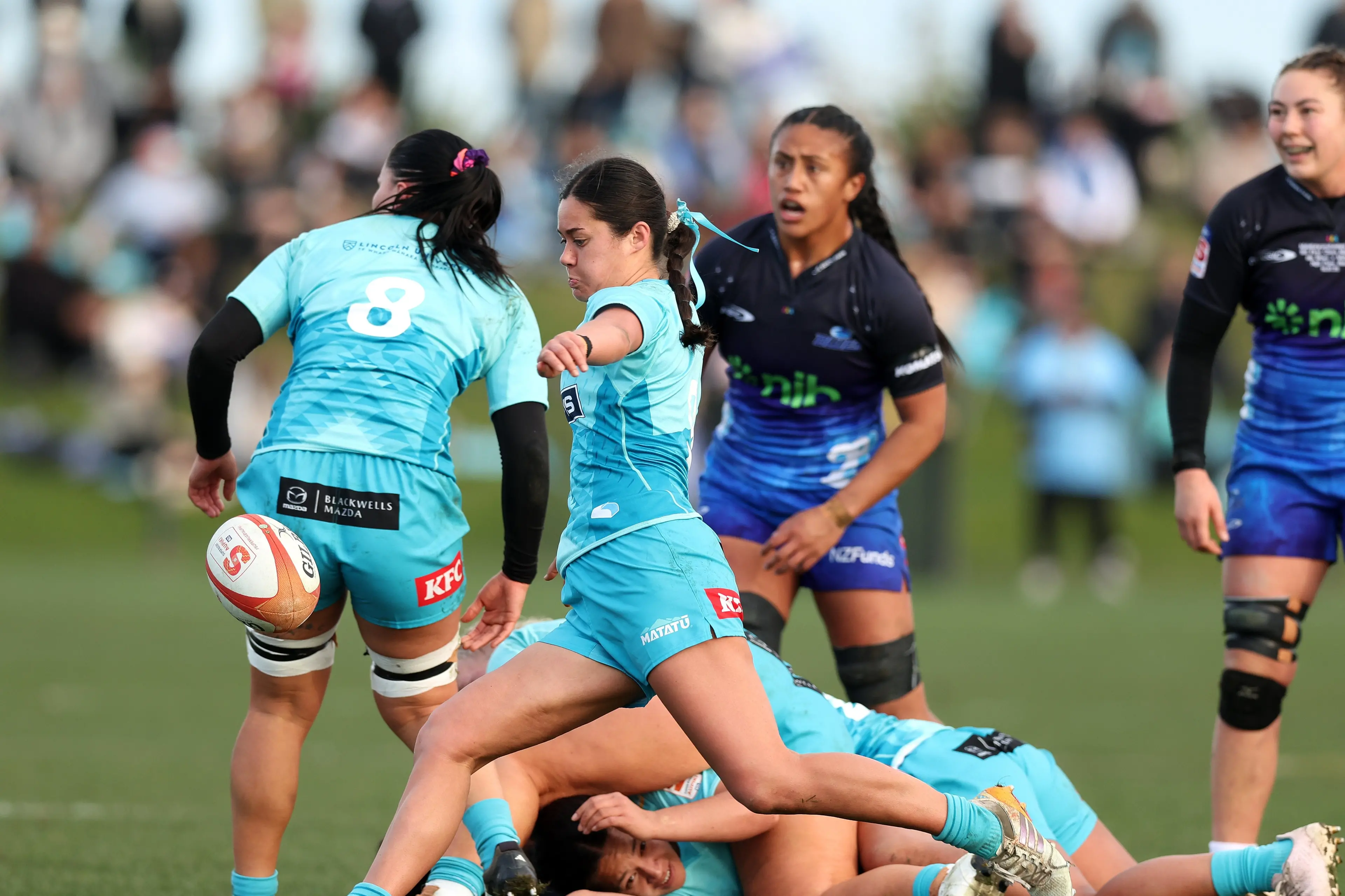 Otago halfback Maia Joseph will be crucial for Matat\\u016B in ther Super Rugby Aupiki final today. Photo: NZ Rugby/Smartframe
