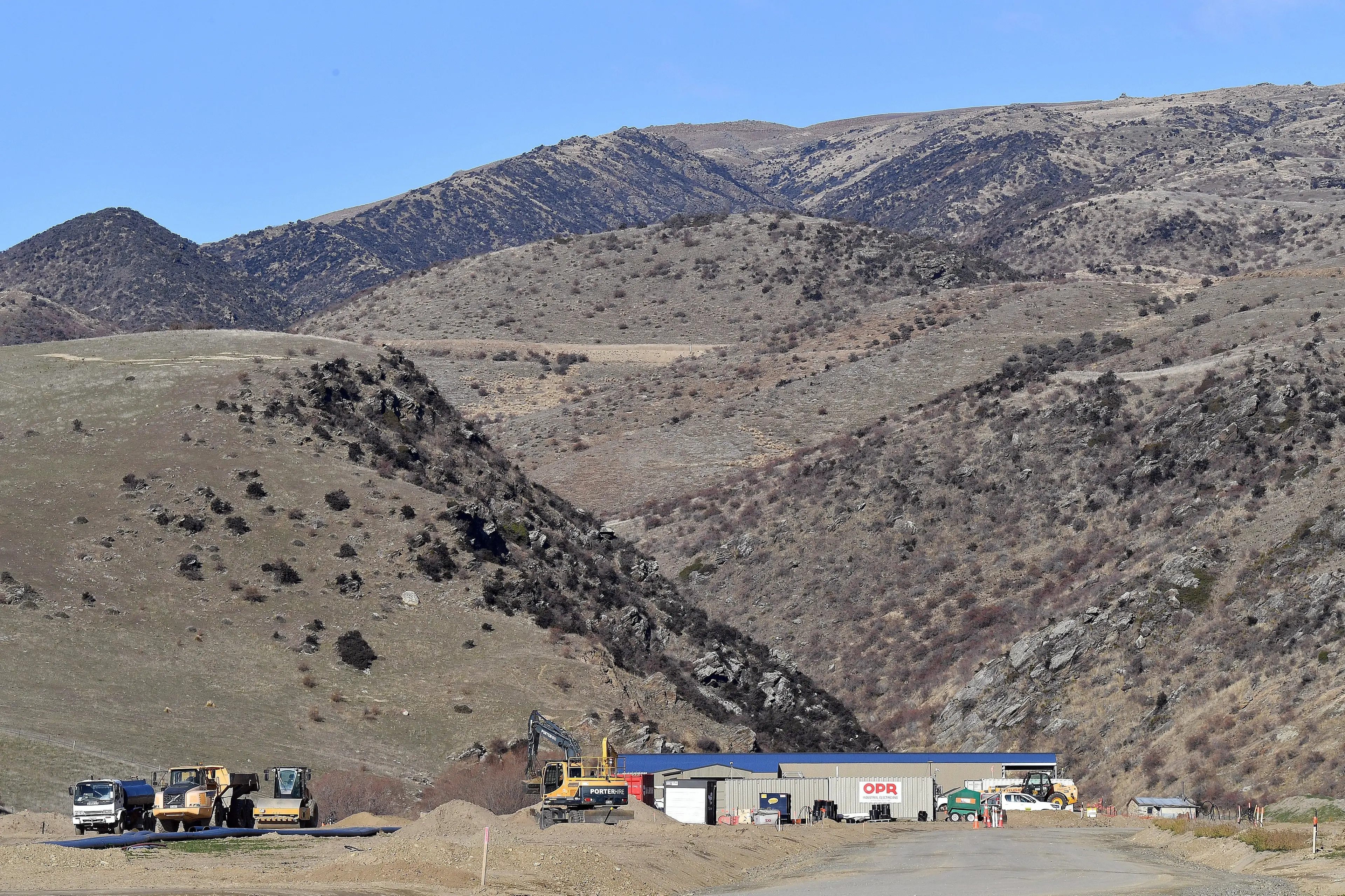 Infrastructure being developed below the Santana Bendigo Ophir gold project. PHOTO: Stephen Jaquiery