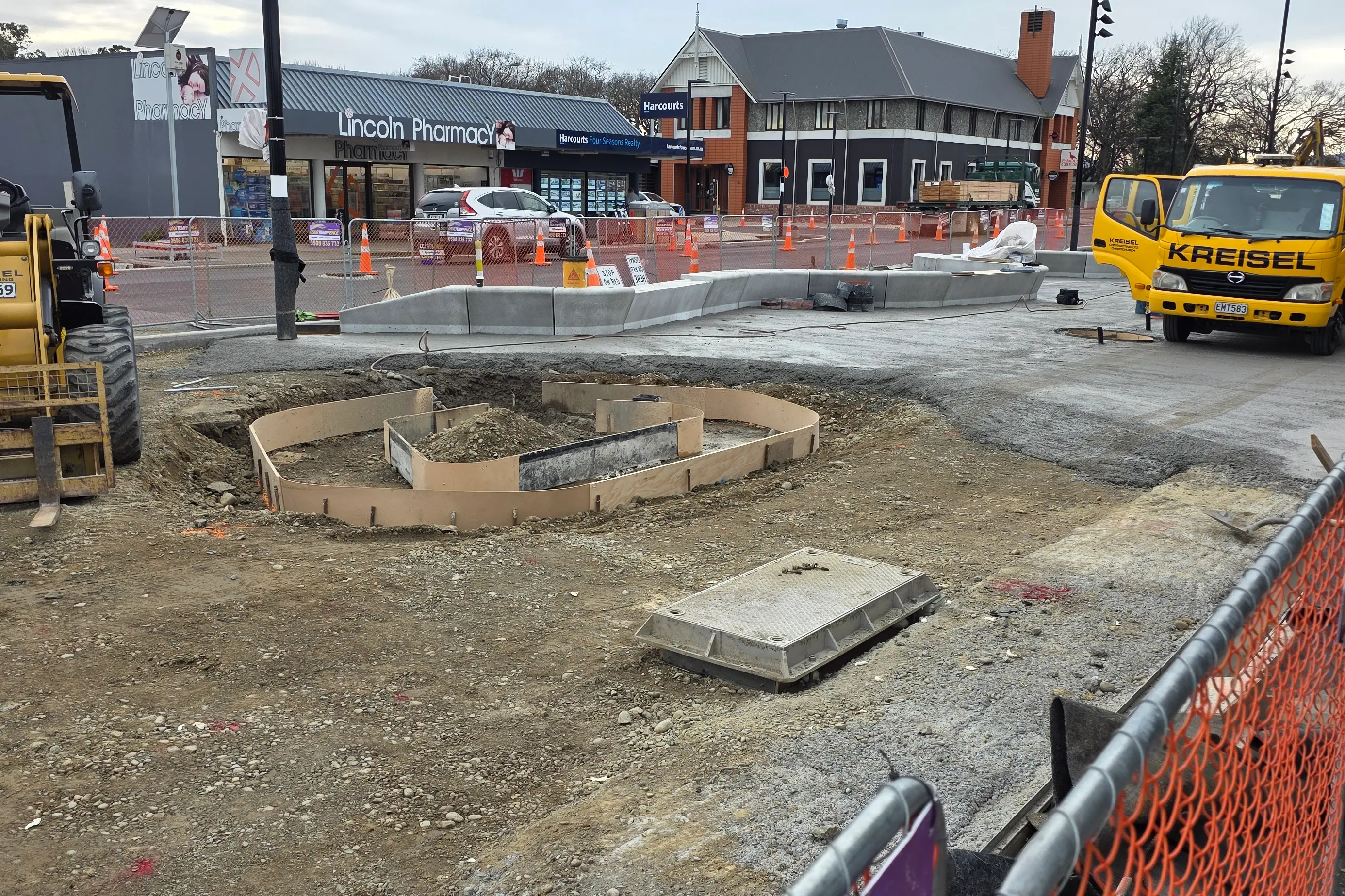 \\u200BThere are about two months of work remaining in the first stage of the Lincoln town centre upgrade. Photo: Daniel Alvey