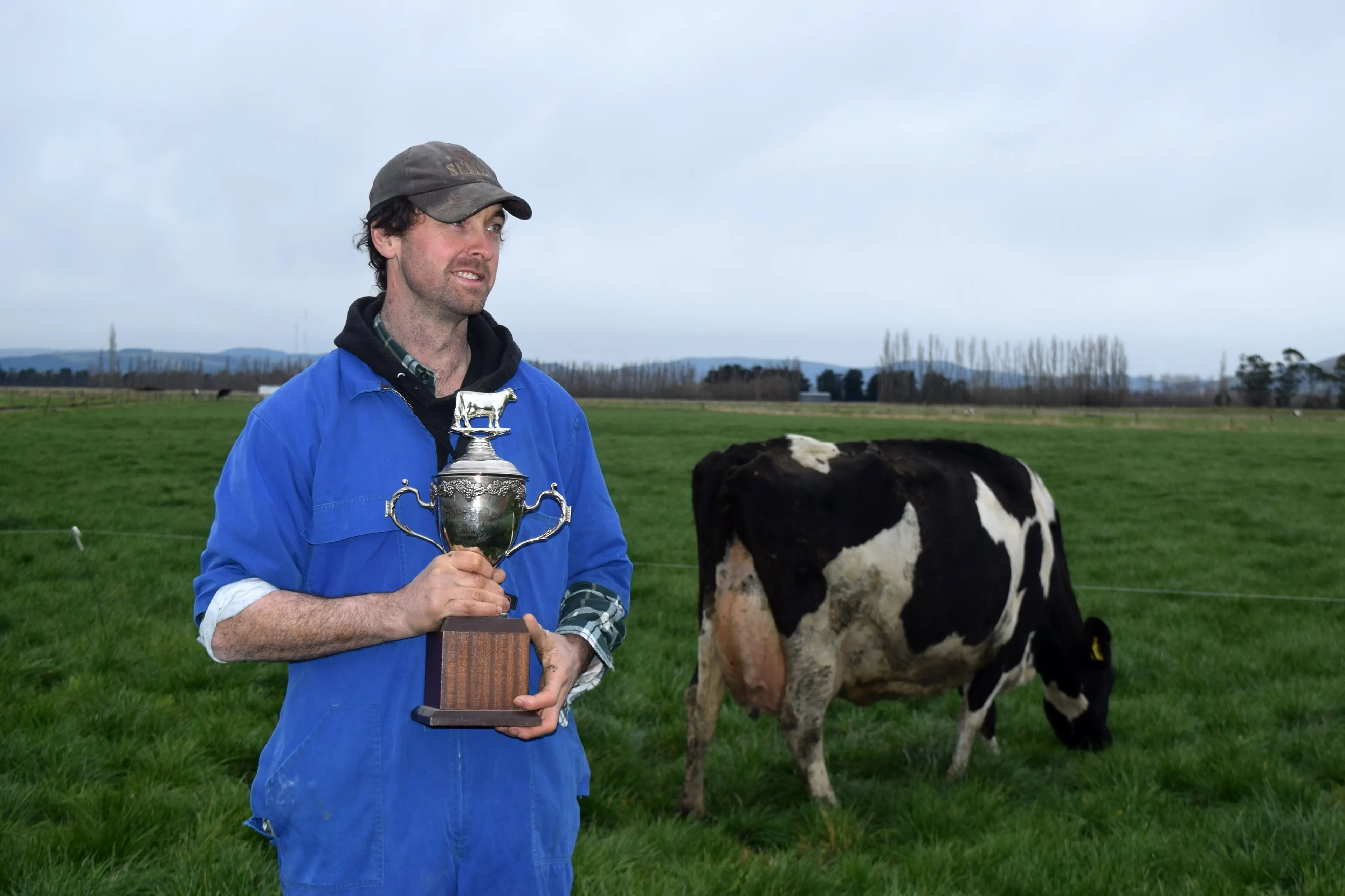 Taieri dairy farmer Ryan Sutherland entered a regional Holstein Friesian competition for the first time and won the top prize\\u00A0for his cow Raymac Beamer Estyle. He talks to Shawn McAvinue about the prize-winning cow and why\\u00A0she will never be his favourite.\\u00A0Photo: Shawn McAvinue