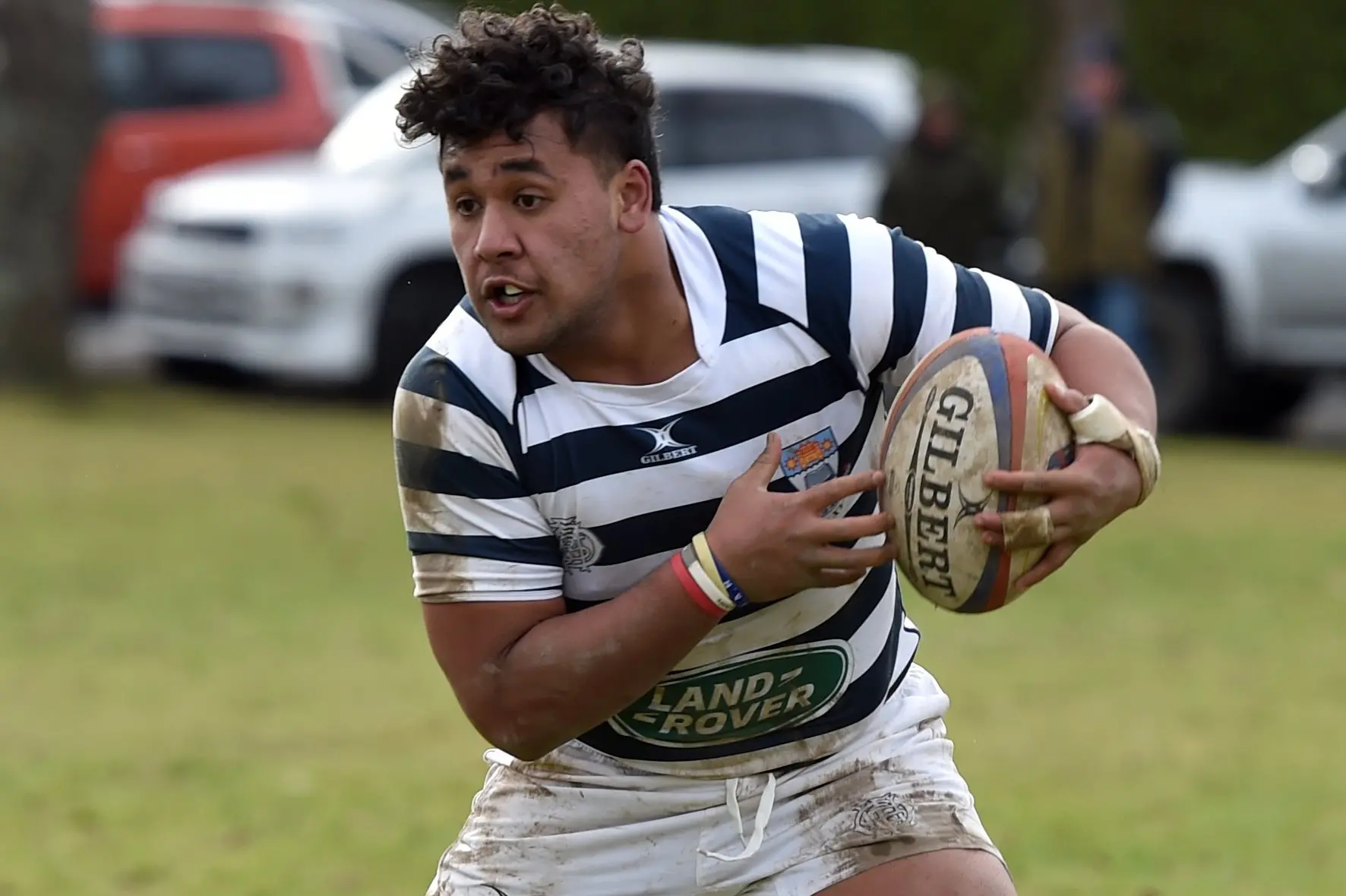 Former Otago Boys\\' High School captain and No 8 Semisi Tupou Ta\\'eiloa in action for his school in 2020. Photo: Peter McIntosh