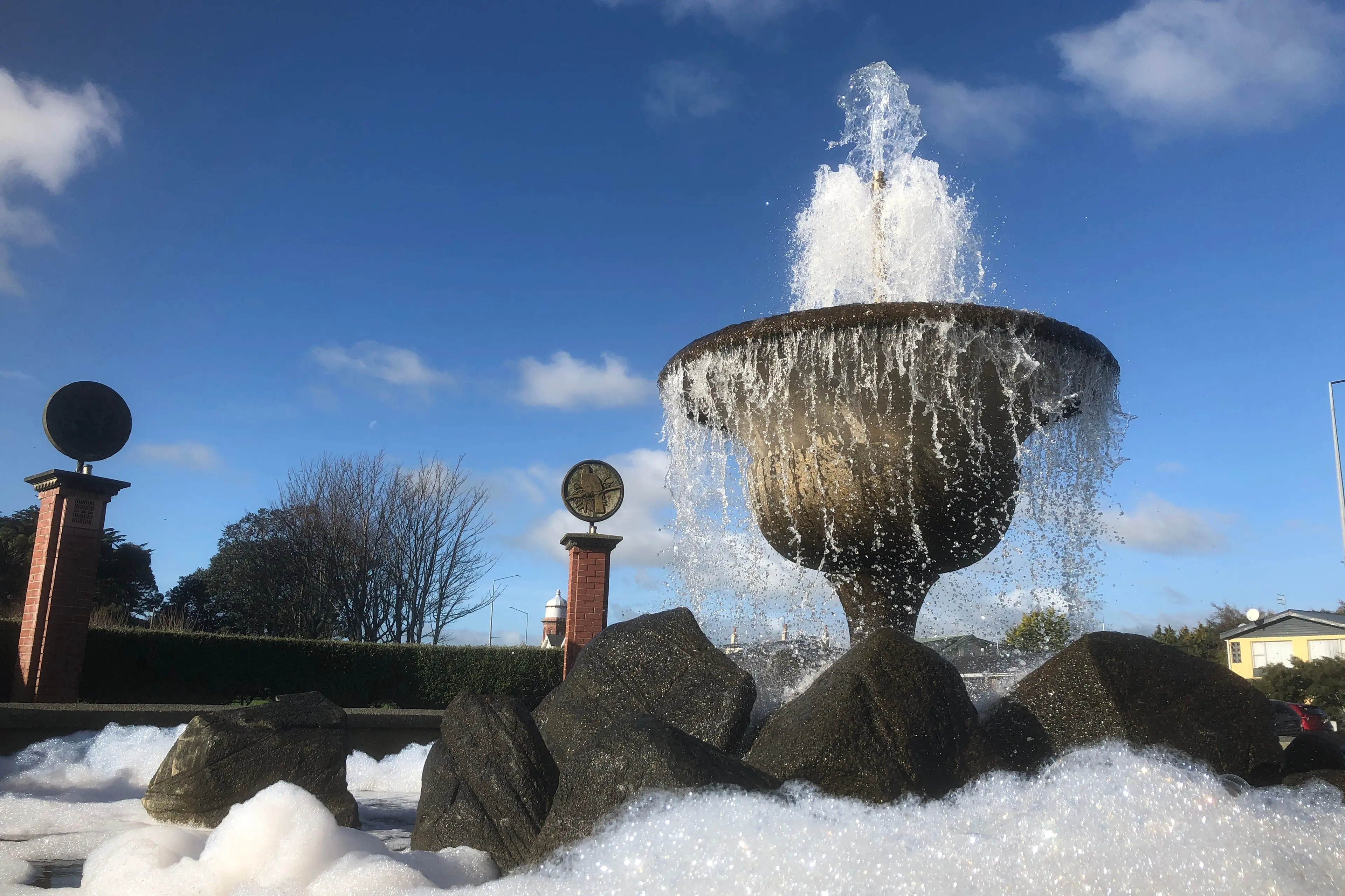 Clearing Invercargill\\'s Gala St fountain of bubbles requires vinegar and staff time, Invercargill City Council says. Credit: Matthew Rosenberg/LDR.