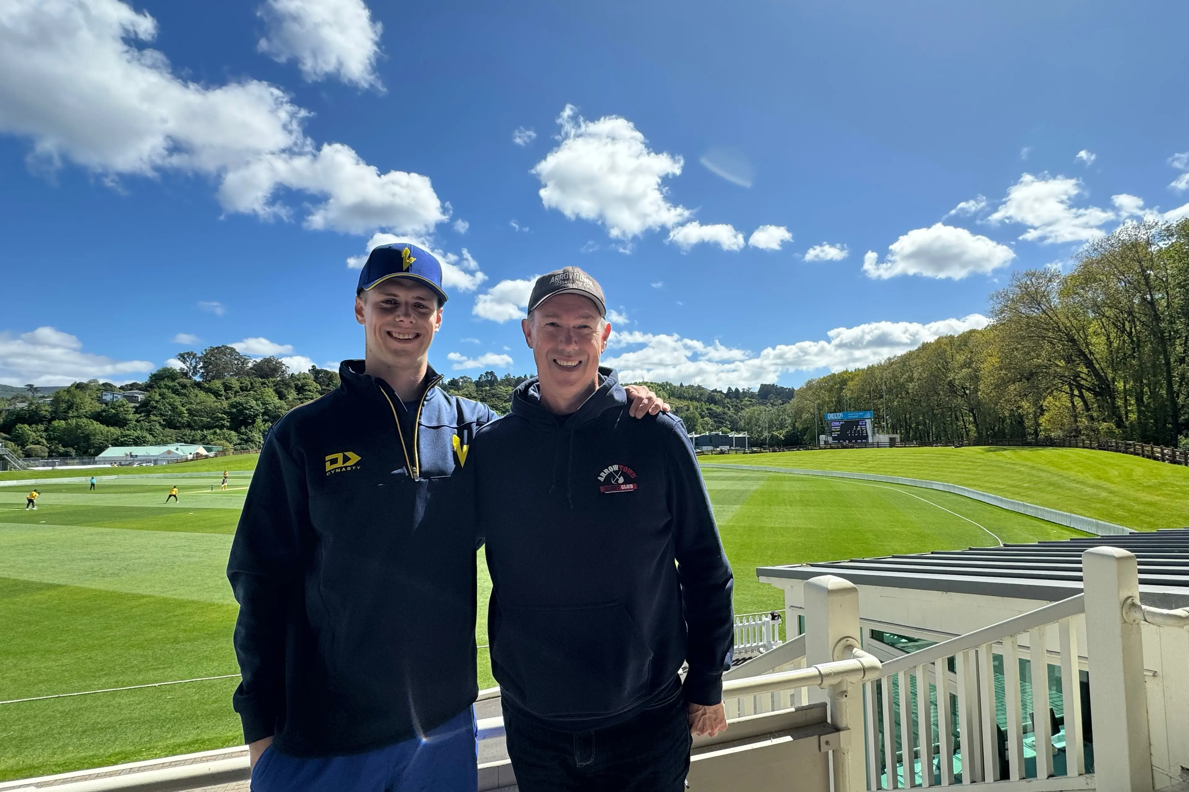 Foremost supporters: Toby Hart, left,\\u00A0says his dad Nick Hart, right, and mum Robyn La Roche have been his biggest backers. Photo: Supplied