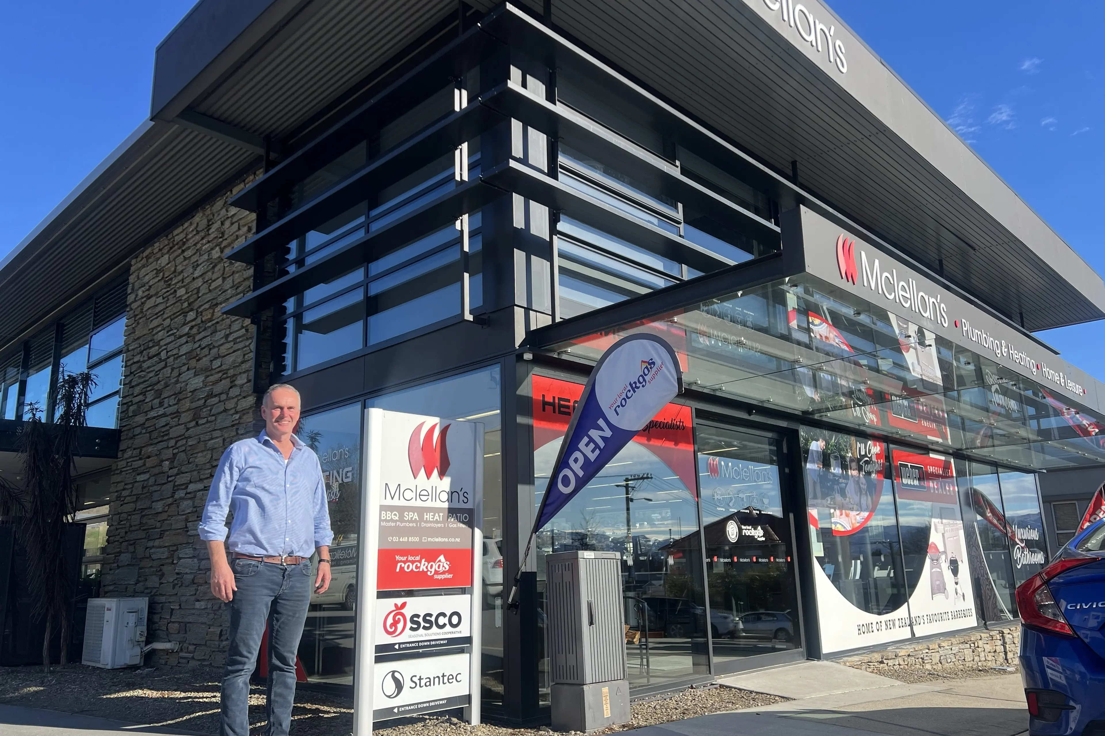 McLellan\\'s Plumbing owner Rory McLellan stands outside his Alexandra business, reflecting on 37 years in the trade and the next chapter for his family-run company. Photo: Carys Trotter