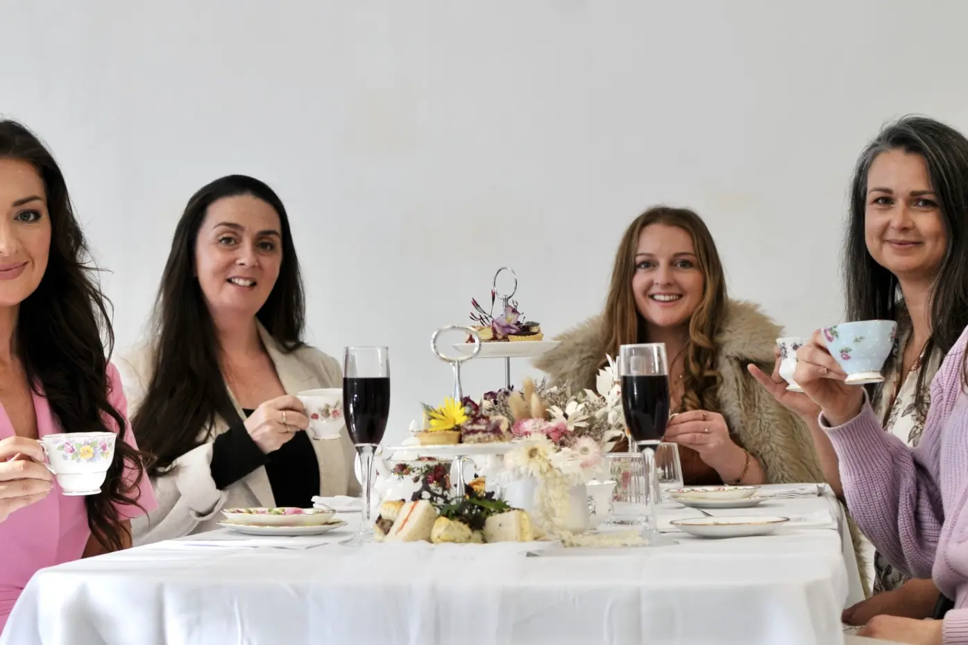 Rangiora Mid-Winter Festival highlight\\u2026 Chantelle Baker (front left) and Jaana Joseph (back) with festival organiser Natalia Baker, centre, Linda Graveson and Lizzy Kramer (front, right),  enjoying High Tea at 135 High Street  in Rangiora last Sunday afternoon. PHOTO: SHELLEY TOPP