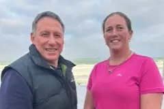 Brent Wolf and Carla Murray have been recognised for their contribution to the St Clair Surf Life Saving Club. Photo: Supplied