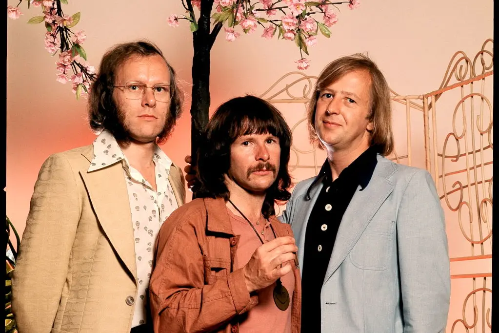 Bill Oddie (C) with fellow Goodies Graeme Garden (L) and Tim Brooke-Taylor. Photo: Getty Images