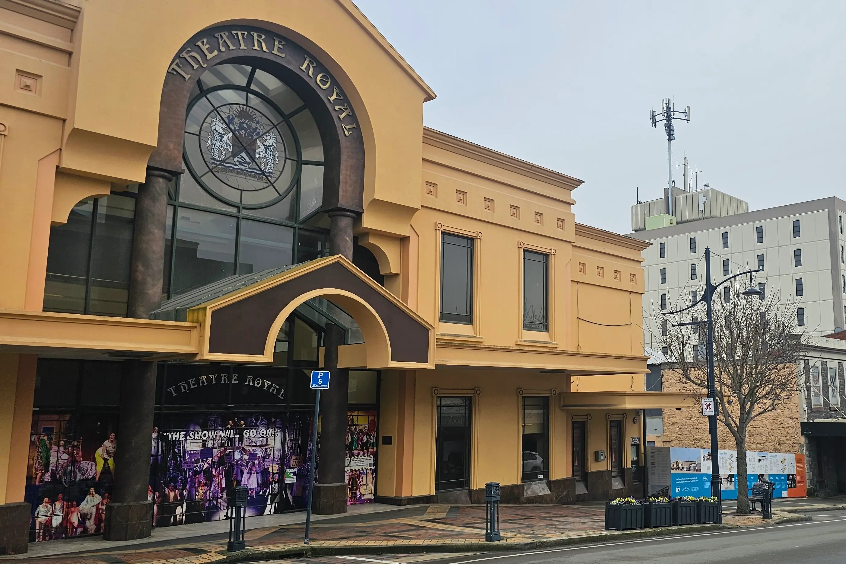 Work has resumed on Theatre Royal after a positive asbestos test earlier this month halted progress. Photo: Connor Haley