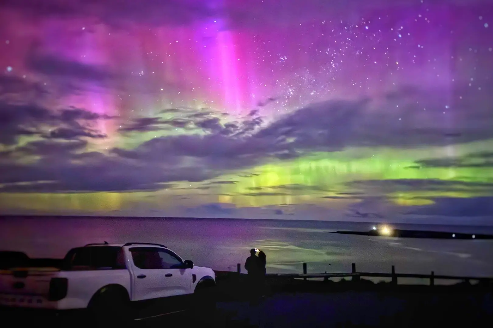 The Catlins Dark Sky Working Group hopes views of the night sky, and aurora australis, such as this view from Florence Hill in 2024, will be preserved in perpetuity as the group works towards an initial bid for Dark Sky Park Status. Photo: Nicole Peake