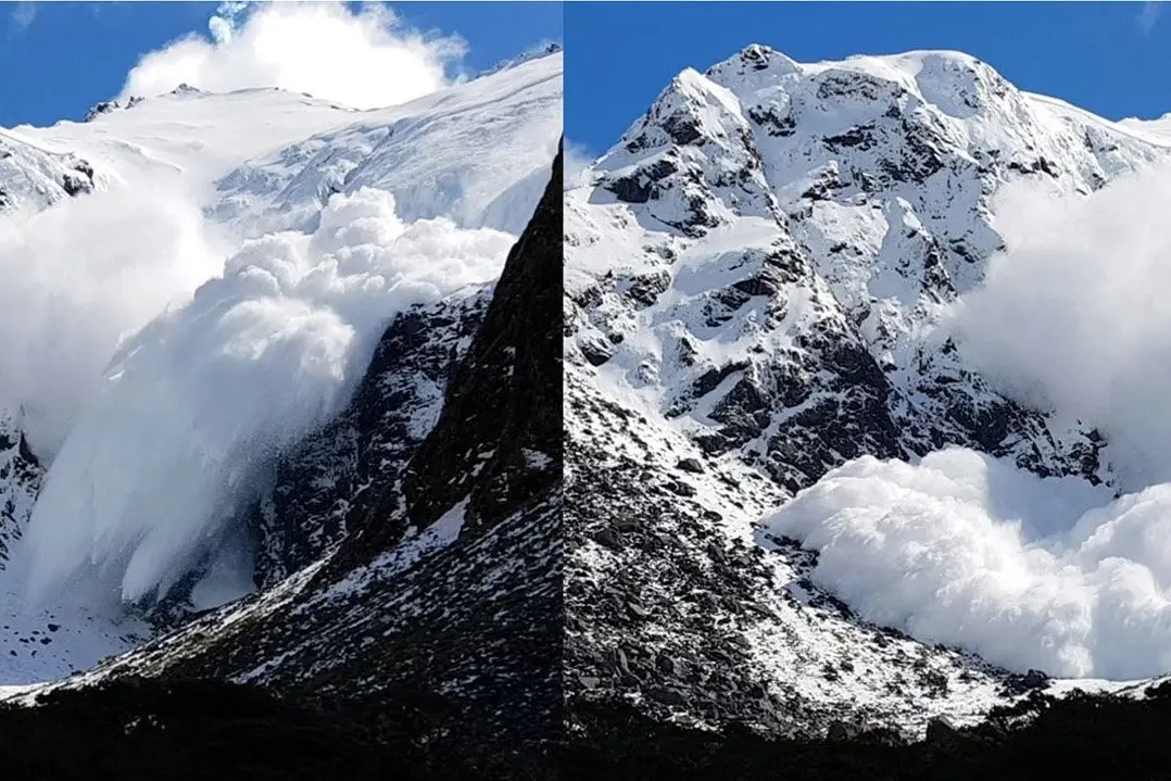 The McPherson avalanche path, near State Highway 94 (Milford Rd), in Fiordland National Park. Photo: ODT Files