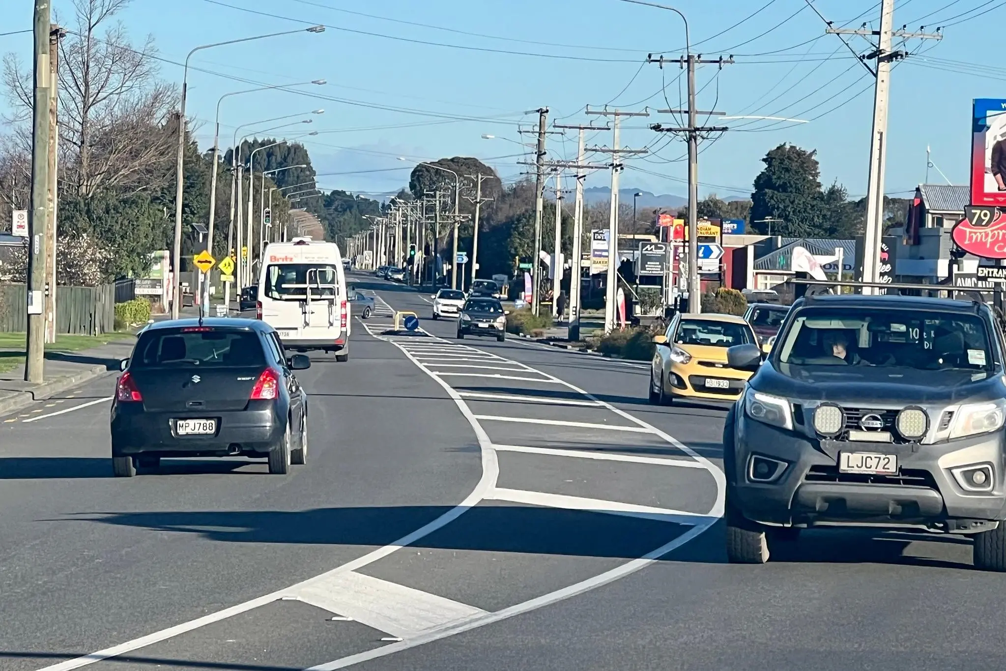 The bypass is expected to take pressure off Woodend\\u2019s Main North Rd, which will divert from State Highway 1 to a local road. Photo: David Hill / North Canterbury News